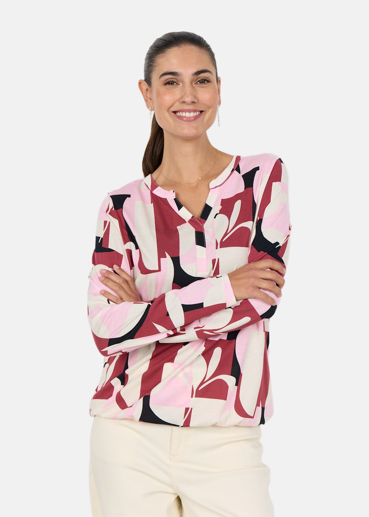 SC-FELICITY AOP 531 |  - sv-se - dam - klader - toppar-linnen - blus - langarmade-blusar | Padelspecialisterna
