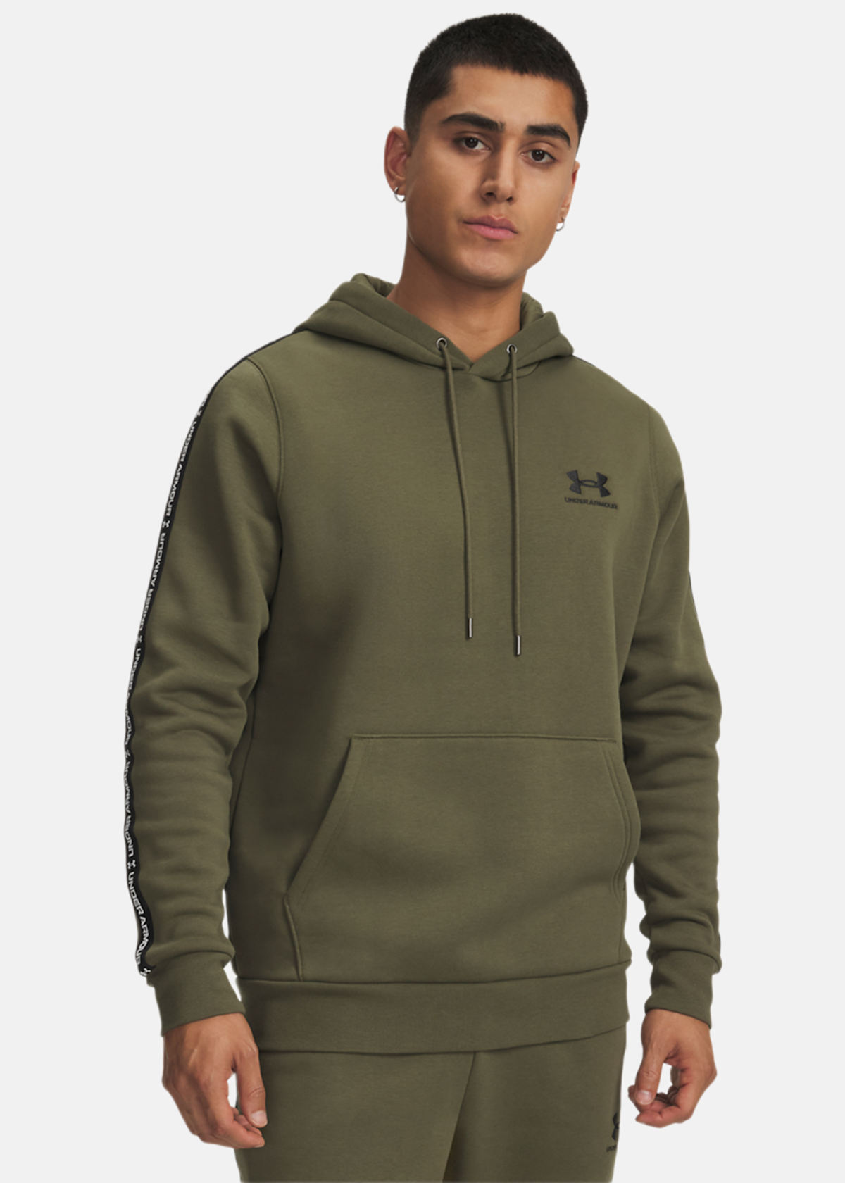 UA Icon Fleece HD Taping |  - sv-se - herr - klader - trojor - huvtrojor - hoodie | Padelspecialisterna