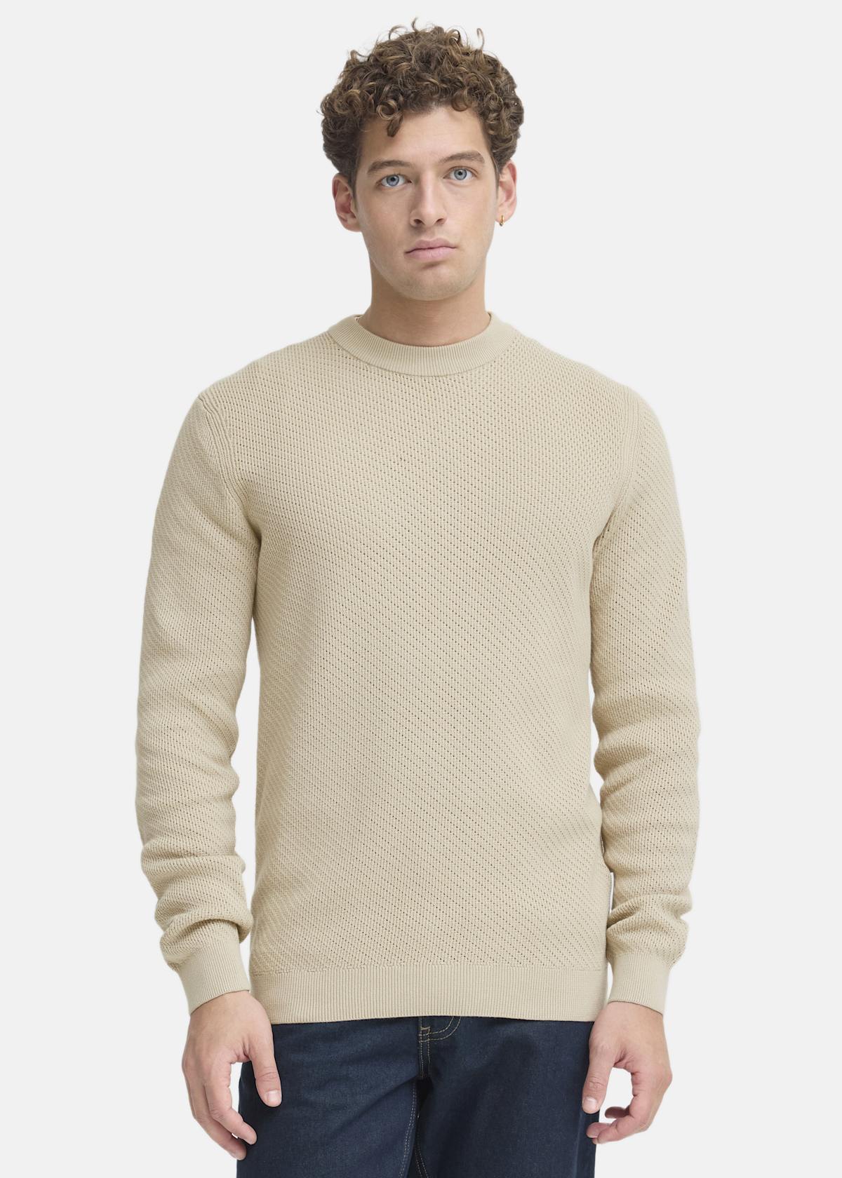 CFISAKSSON LS CREW KNIT |  - sv-se - herr - klader - trojor - stickade-trojor | Padelspecialisterna