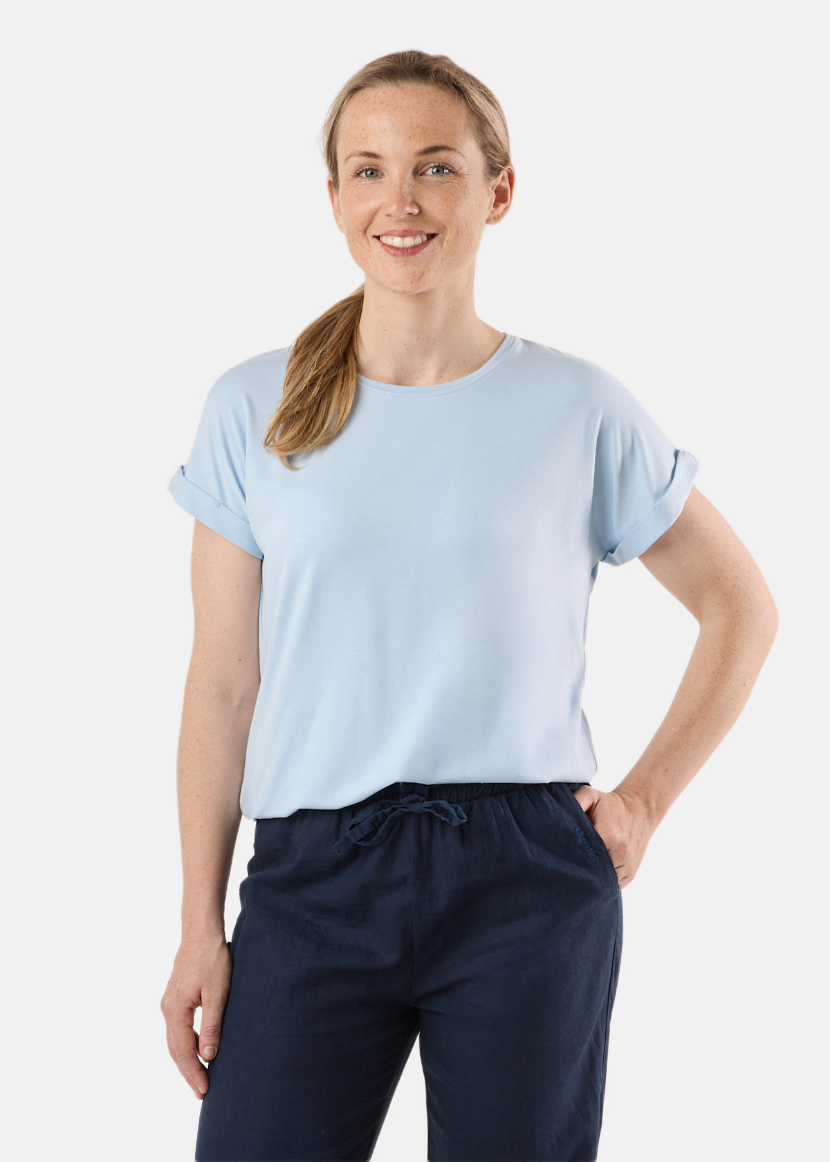 Houston Loose Fit Tee W |  - sv-se - dam - klader - toppar-linnen - t-shirts-friluftsliv-vandring - t-shirts-kortarmade | Padelspecialisterna