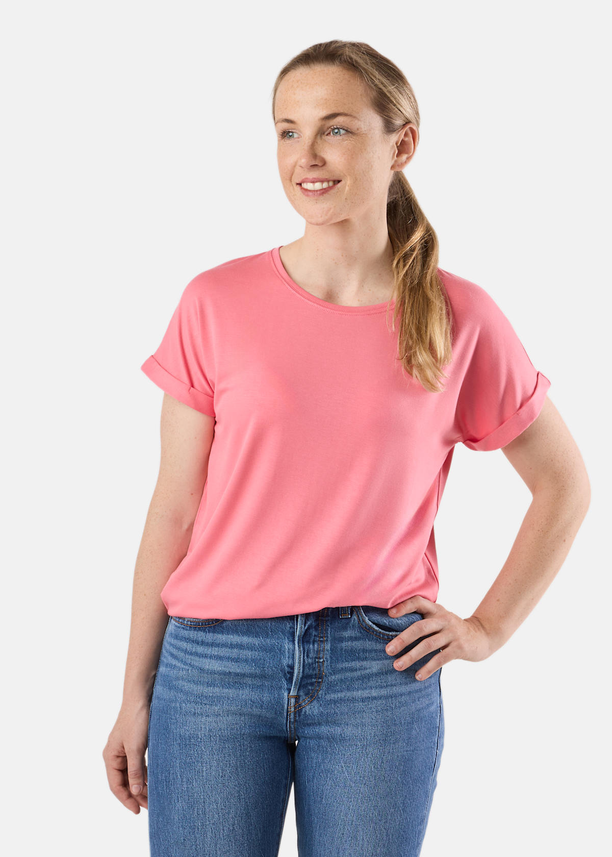 Houston Loose Fit Tee W |  - sv-se - dam - klader - toppar-linnen - t-shirts-friluftsliv-vandring - t-shirts-kortarmade | Padelspecialisterna