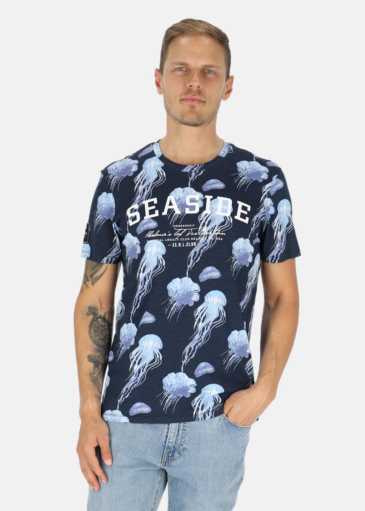 Ocean Tee |  - sv-se - herr - klader - t-shirts-linnen - t-shirt-vardag-sport - kortarmad-t-shirt-vardag-sport | Padelspecialisterna