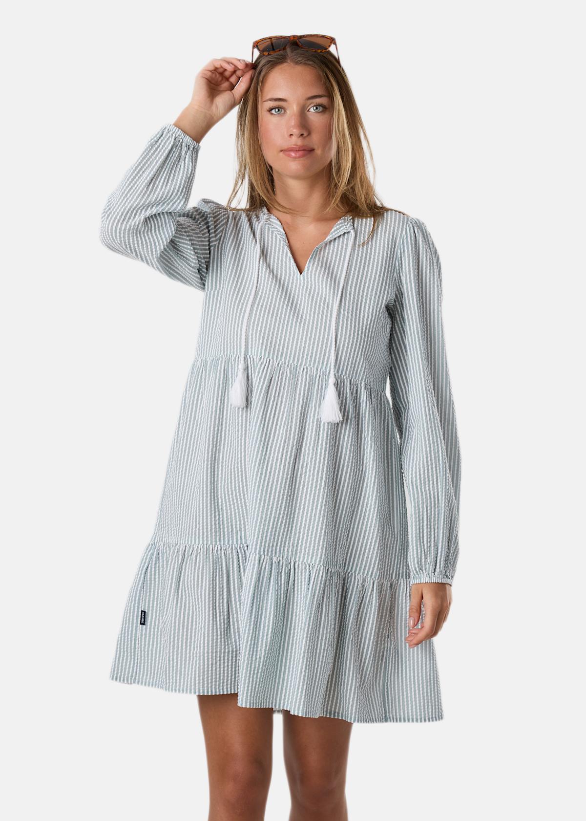 Marina Seersucker Tunic Dress W |  - sv-se - dam - klader - kjolar-klanningar - klanningar | Padelspecialisterna