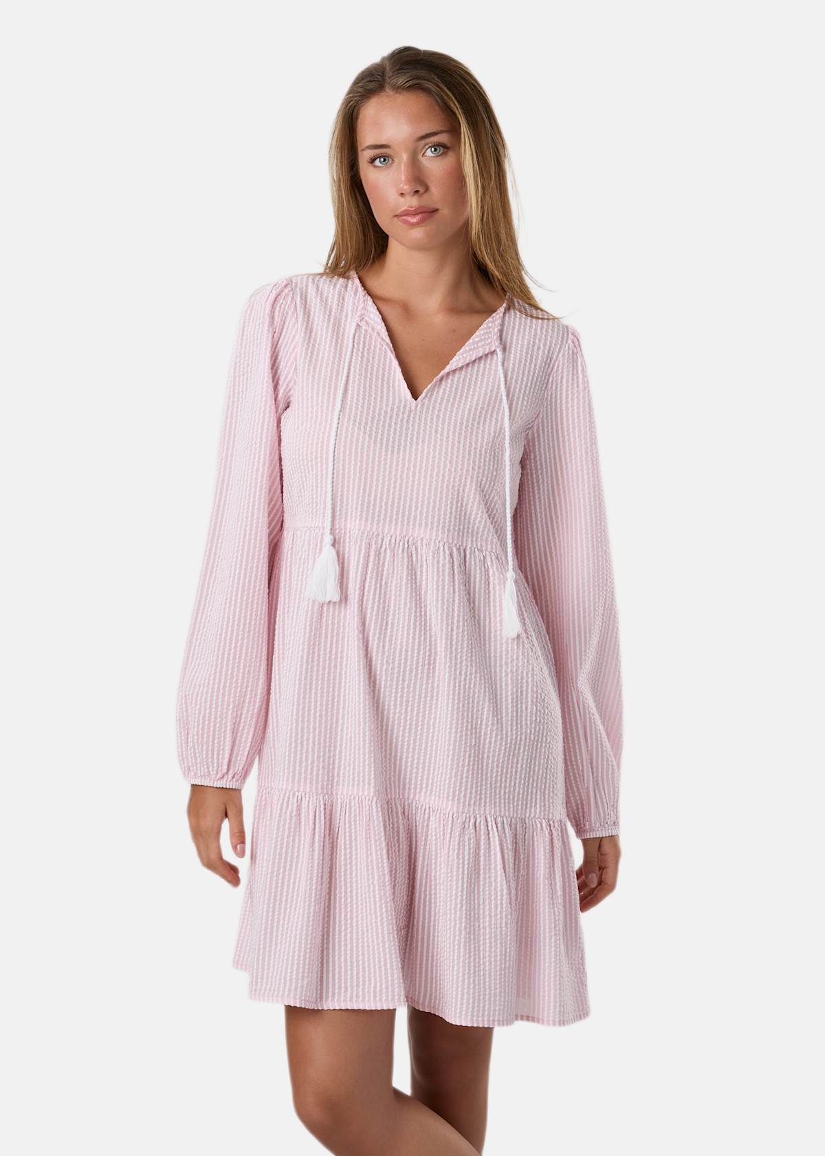 Marina Seersucker Tunic Dress W |  - sv-se - dam - klader - kjolar-klanningar - klanningar | Padelspecialisterna