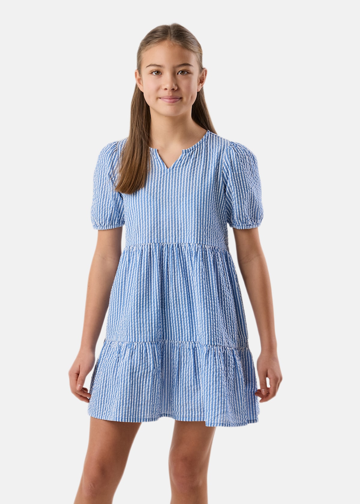 Marina Seersucker Dress JR |  - sv-se - barn - klader - kjolar-klanningar - klanningar | Padelspecialisterna