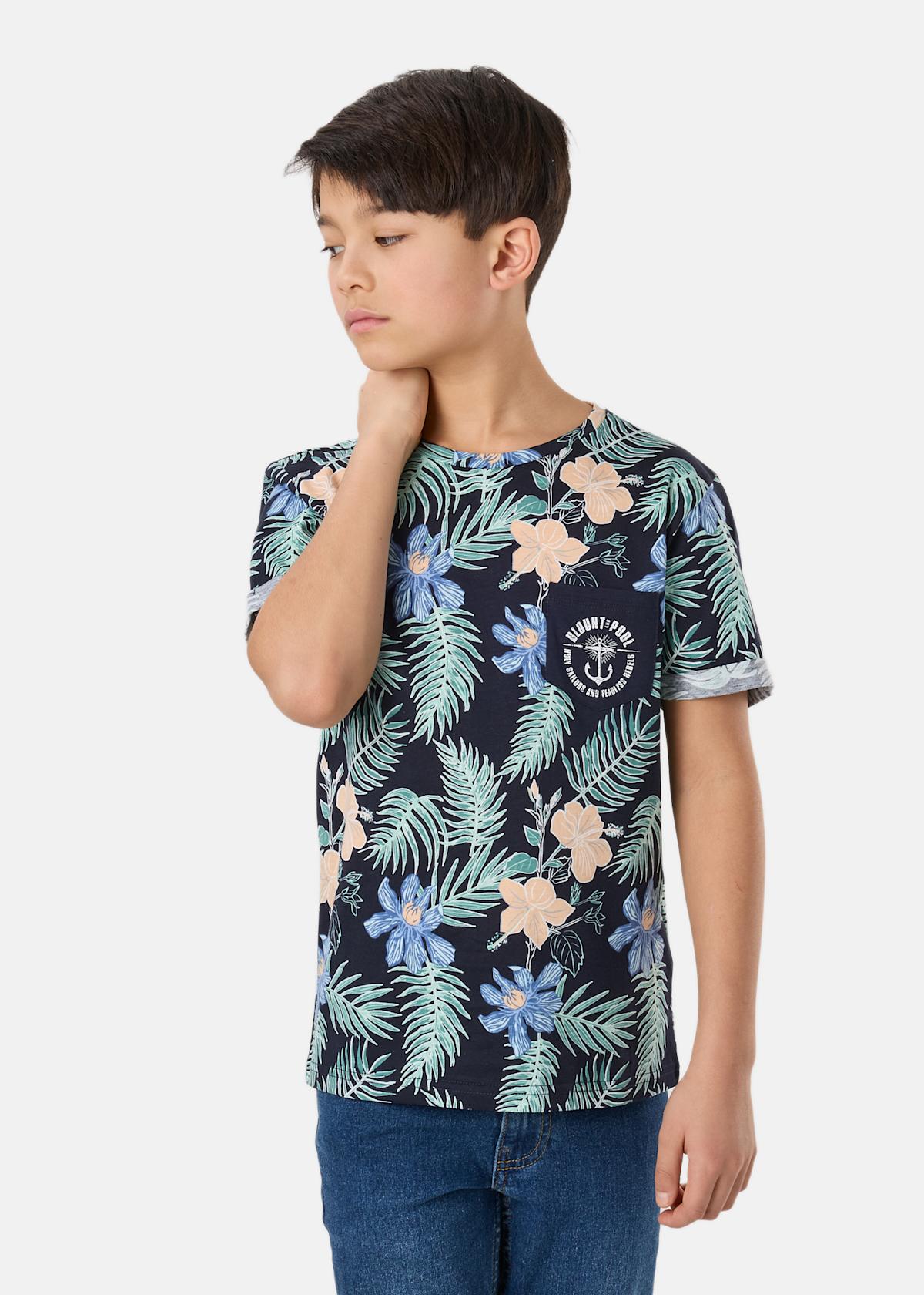 Tropical Pocket Tee JR |  - sv-se - barn - klader - t-shirts-linnen - t-shirt-sport-fritid - t-shirt-sport-fritid-kortarmad | Padelspecialisterna