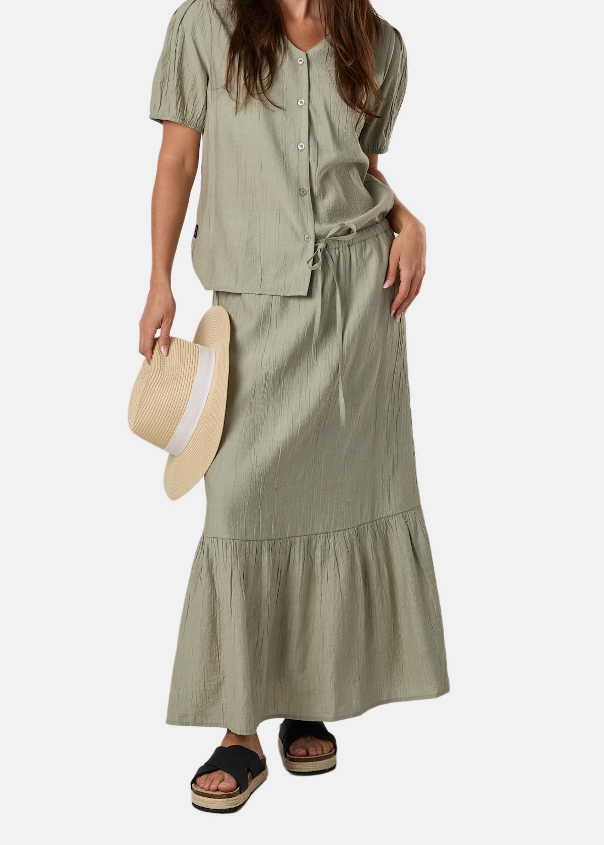 Savannah Crinkle Long Skirt W |  - sv-se - dam - klader - kjolar-klanningar - kjol - vardags-modekjolar - bomullskjolar | Padelspecialisterna