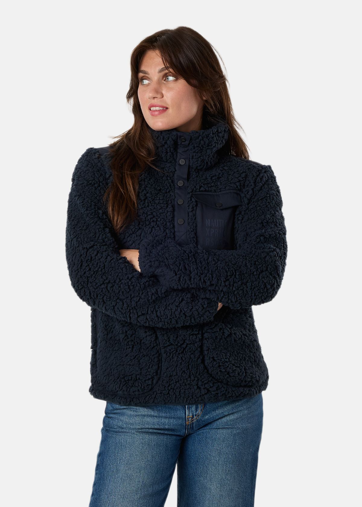 Marstrand Stretch Pile Half Neck W