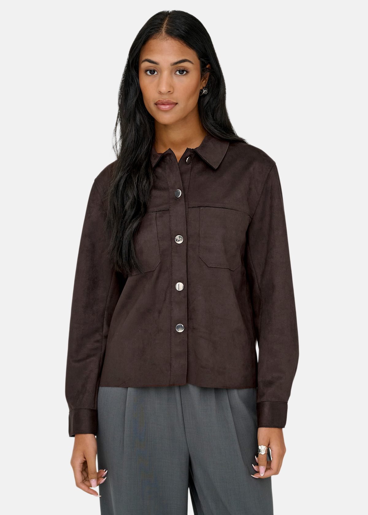ONLMIRA L/S FAUX SUEDE SHIRT P