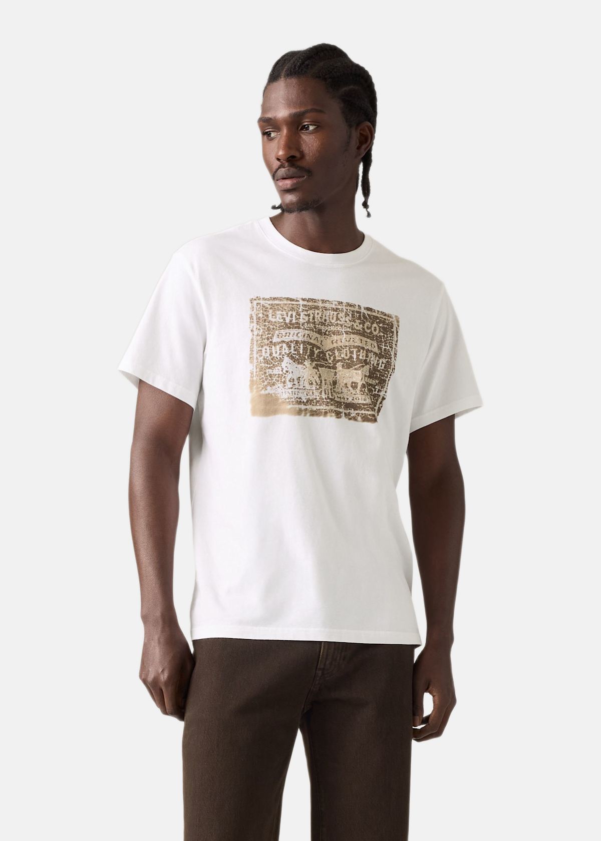 SS RELAXED FIT TEE BEAT CAFE L