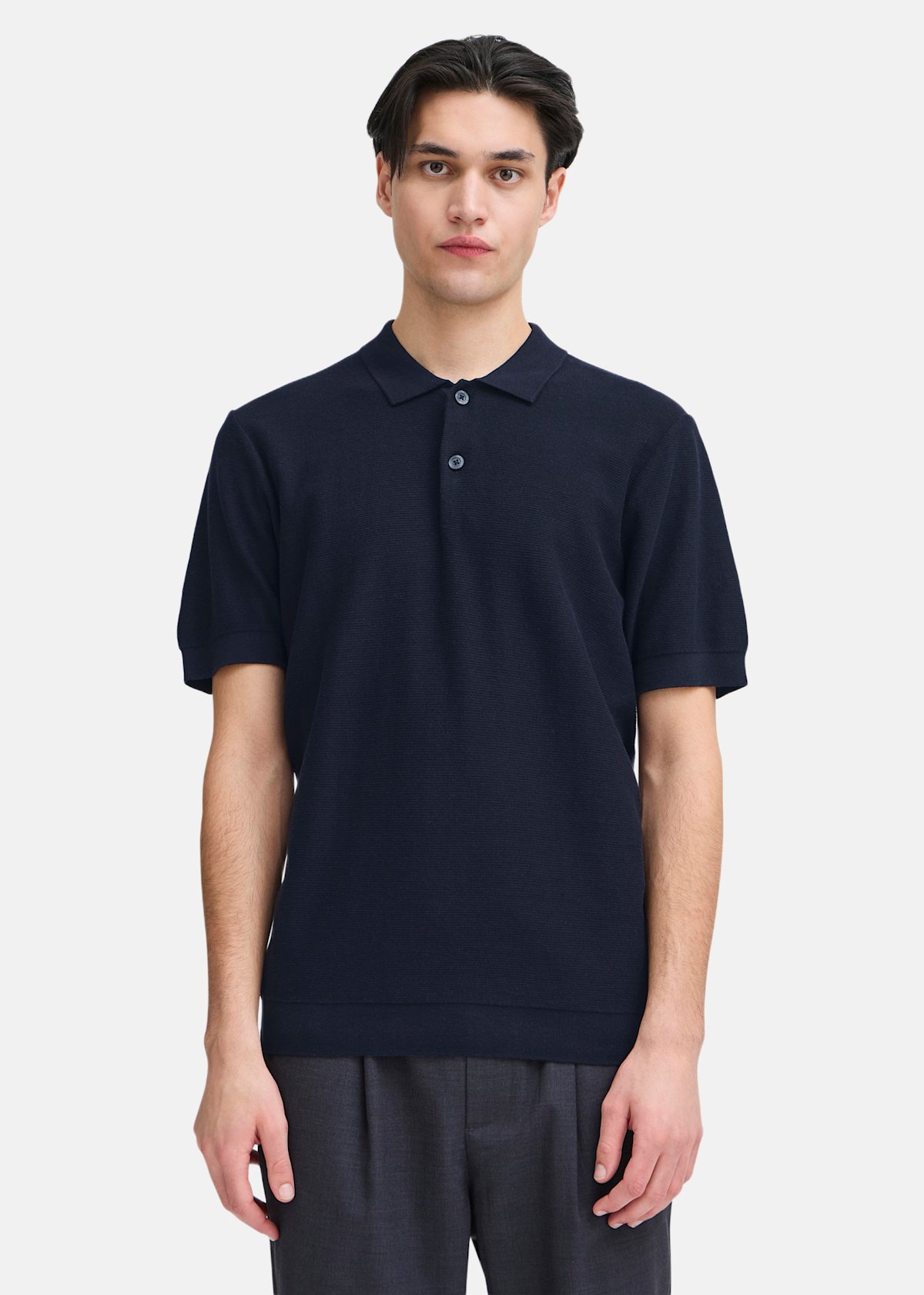 CFEDWARD relaxed polo knit |  - sv-se - herr - klader - skjortor-piketrojor - piketrojor - kortarmade-piketrojor | Padelspecialisterna
