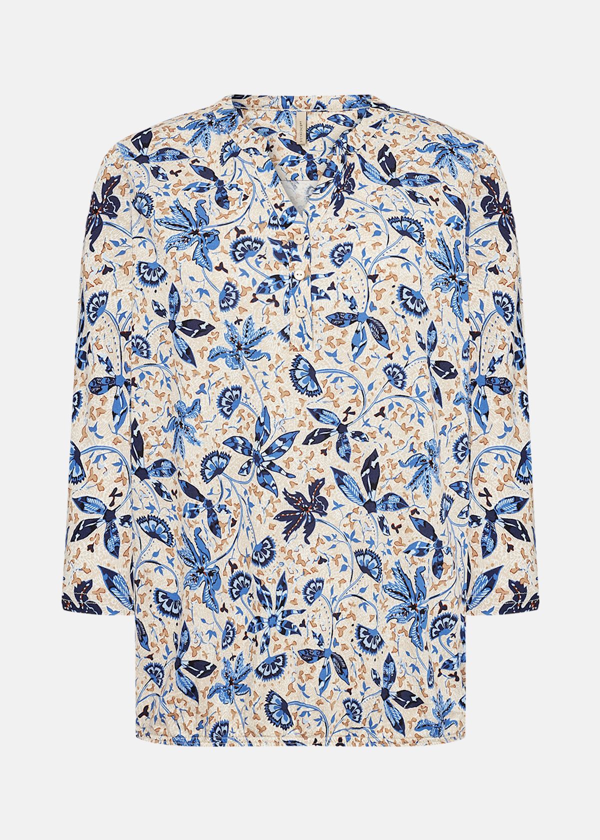 SC-FELICITY AOP 498 |  - sv-se - dam - klader - toppar-linnen - t-shirts-friluftsliv-vandring - t-shirts-3-4-arm | Padelspecialisterna