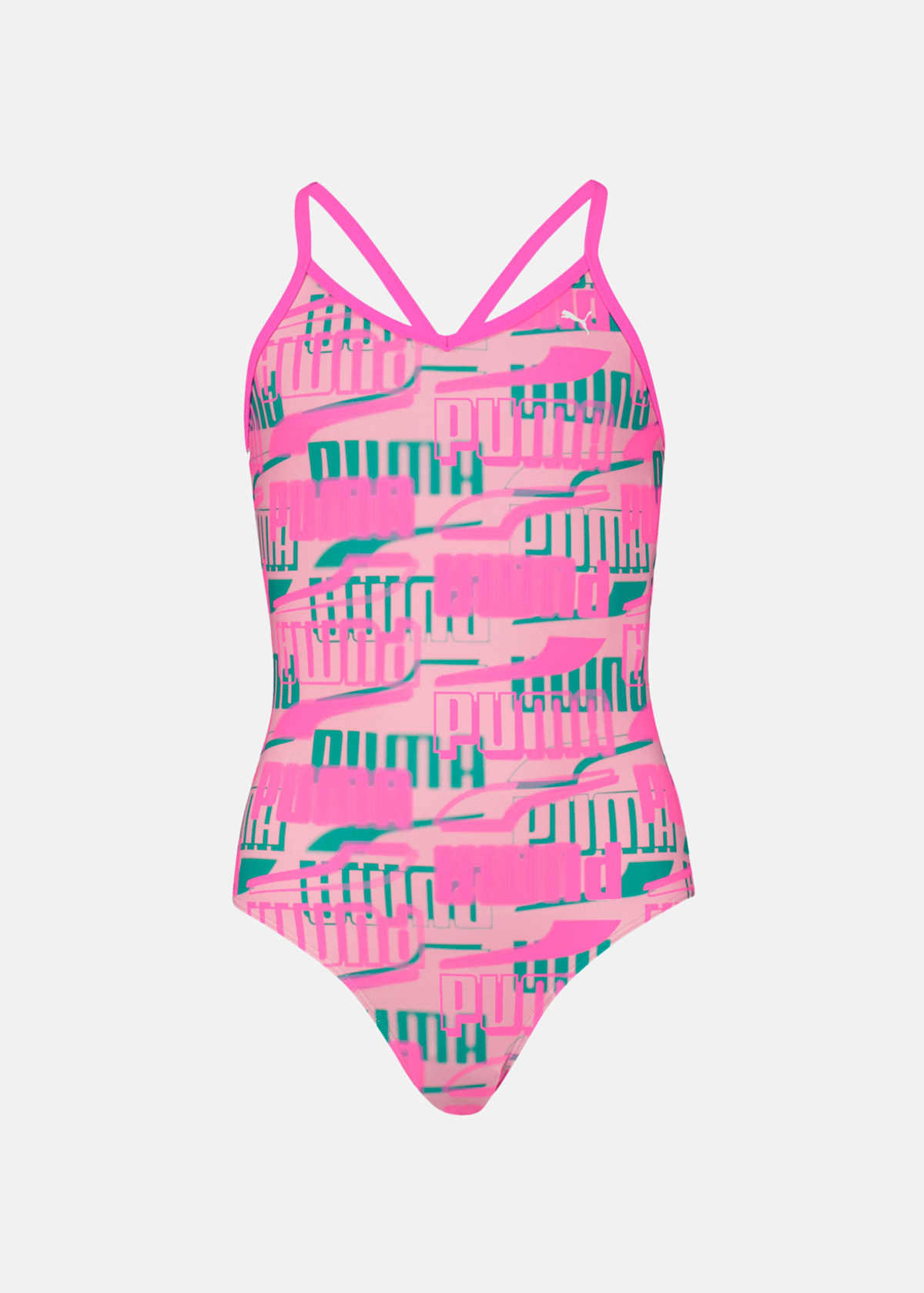 PUMA SWIM GIRLS PRINTED SWIMSU |  - sv-se - barn - klader - badklader - baddrakter | Padelspecialisterna