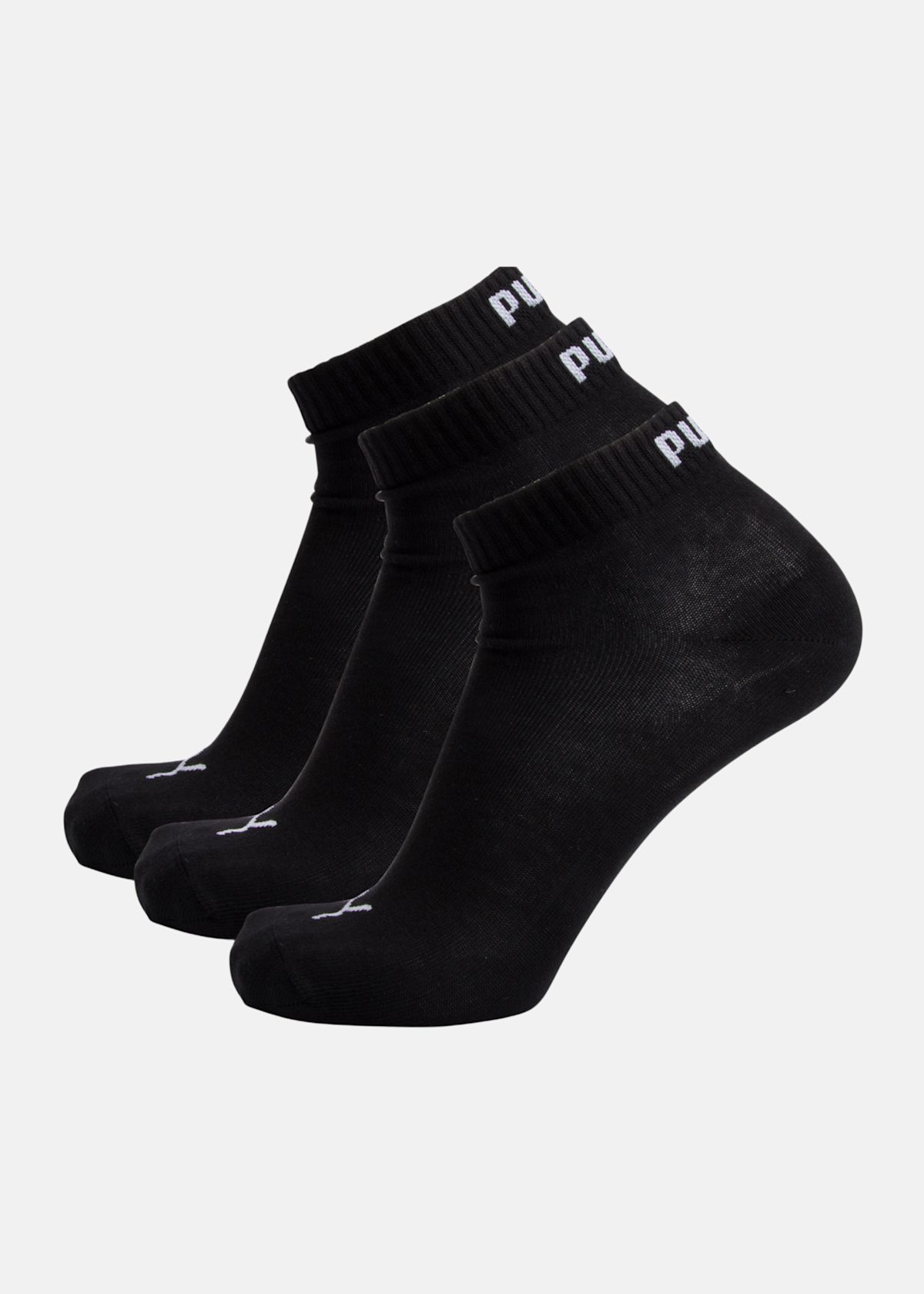 PUMA UNISEX QUARTER PLAIN 3P |  - sv-se - dam - klader - underklader - strumpor - vardagsstrumpor | Padelspecialisterna