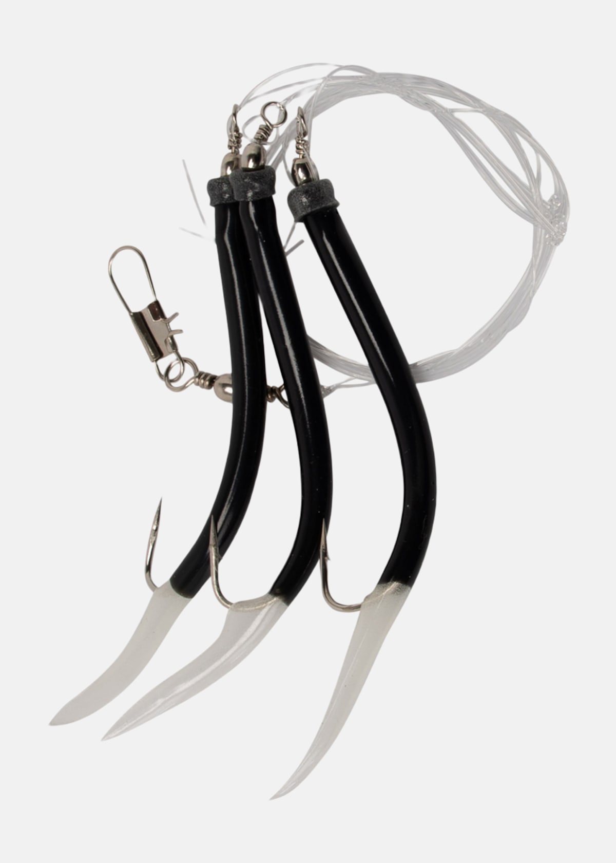 Gummi Makk Sva/Lys Rigged #4/0 |  - sv-se - dam - utrustning - fiske - krokar-och-tillbehor - krokar | Padelspecialisterna