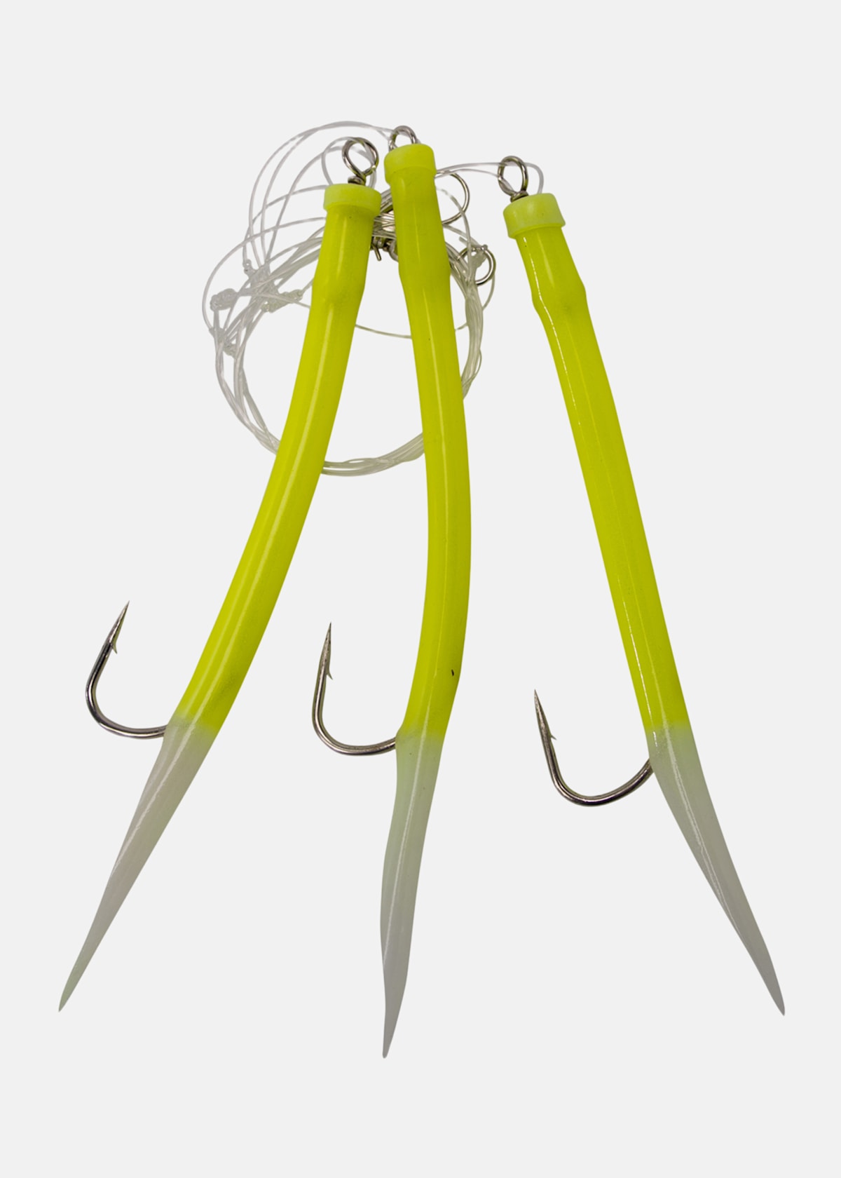 Gummi Makk Gul/Lys Rigged #8/0 |  - sv-se - dam - utrustning - fiske - fiskedrag-tafsar - havsfiskbeten | Padelspecialisterna