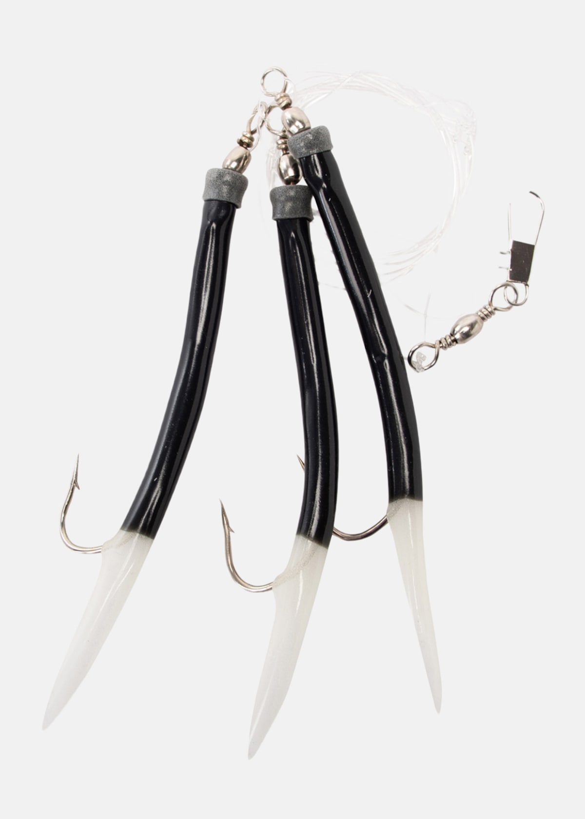 Gummi Makk Sva/Lys Rigged #8/0 |  - sv-se - dam - utrustning - fiske - krokar-och-tillbehor - krokar | Padelspecialisterna