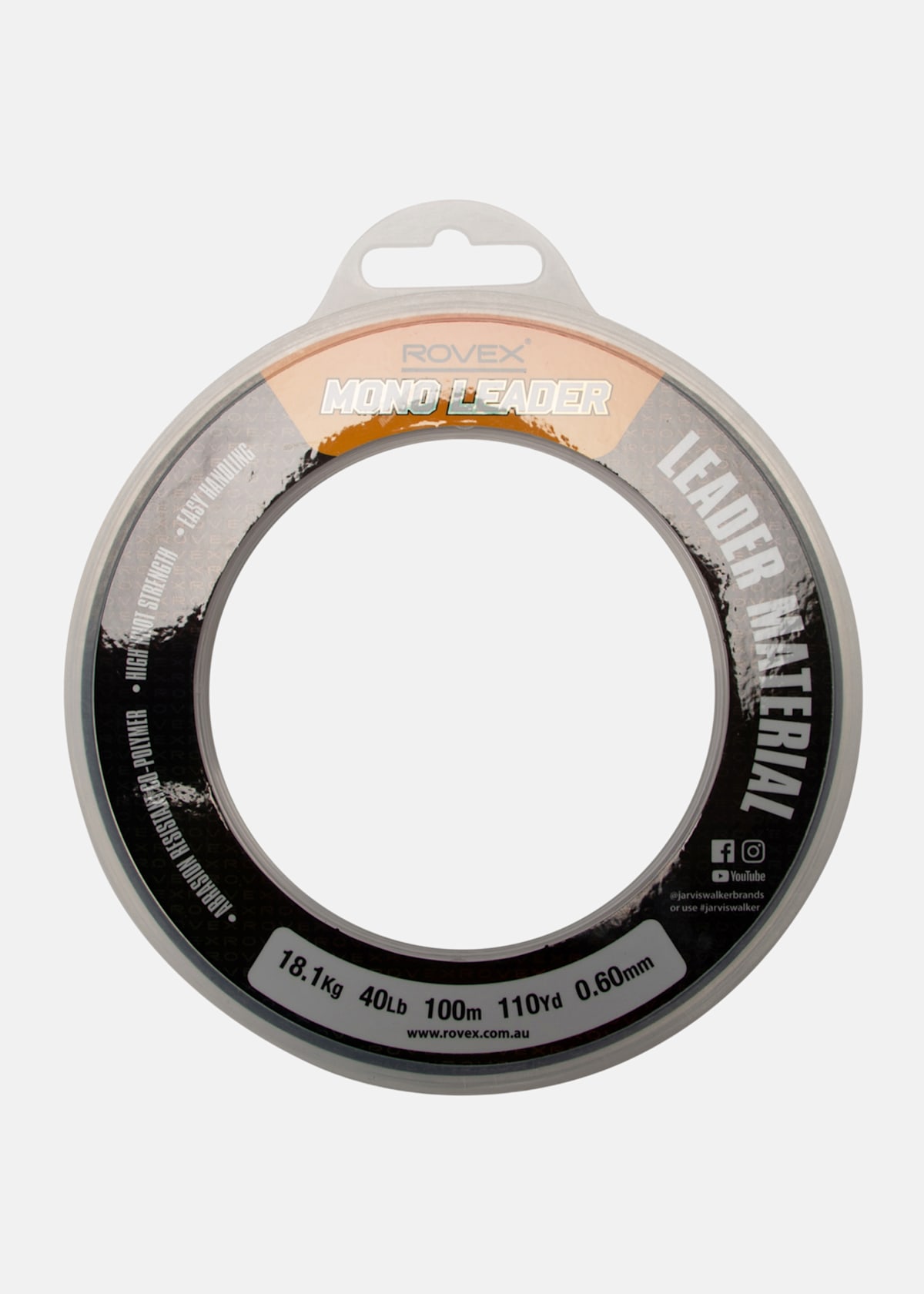 Rovex Mono Leader 100m 0,60mm |  - sv-se - dam - utrustning - fiske - fiskelinor - nylonlinor | Padelspecialisterna