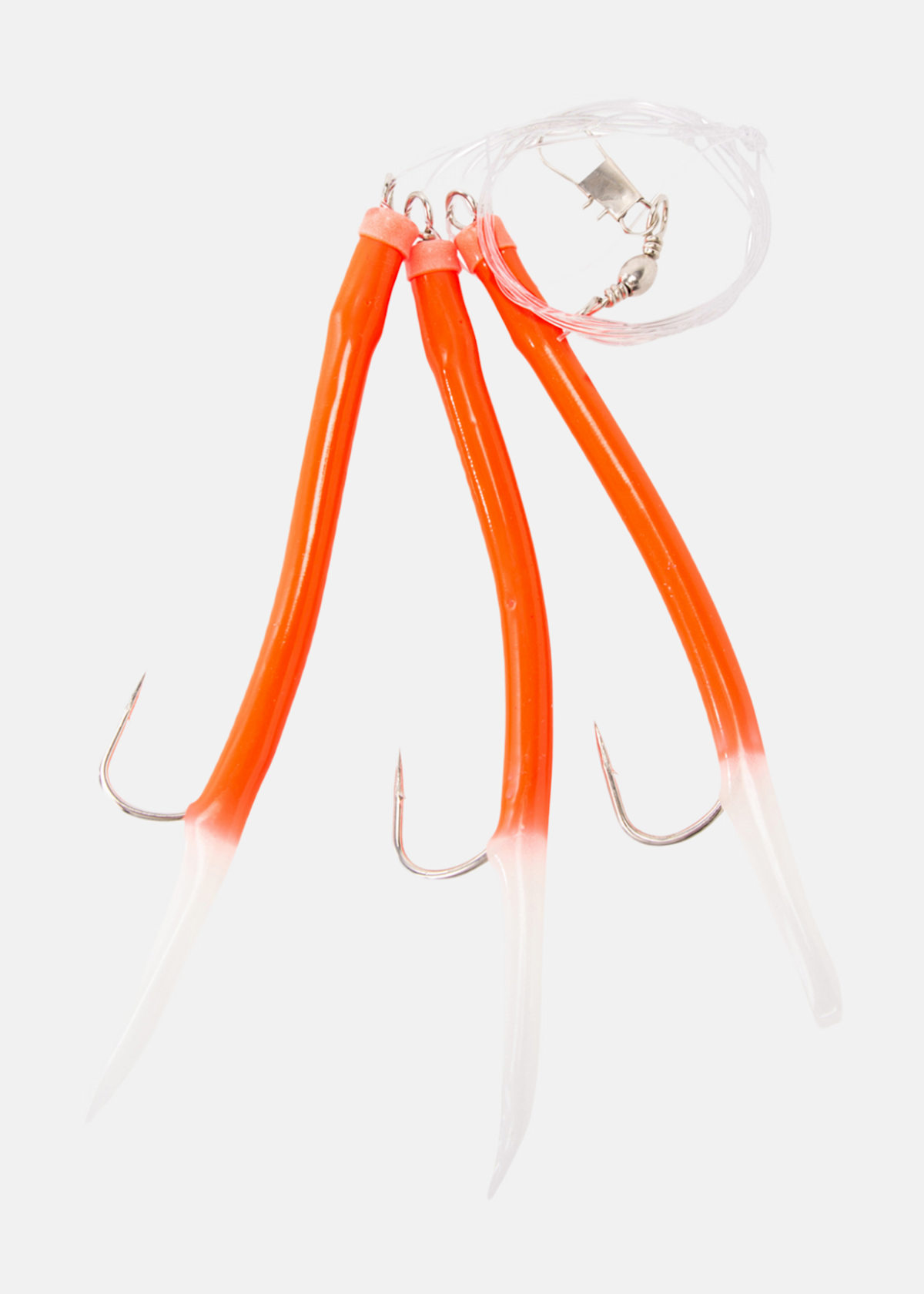 Gummi Makk Röd/Lys Rigged #8/0 |  - sv-se - dam - utrustning - fiske - fiskedrag-tafsar - havsfiskbeten | Padelspecialisterna