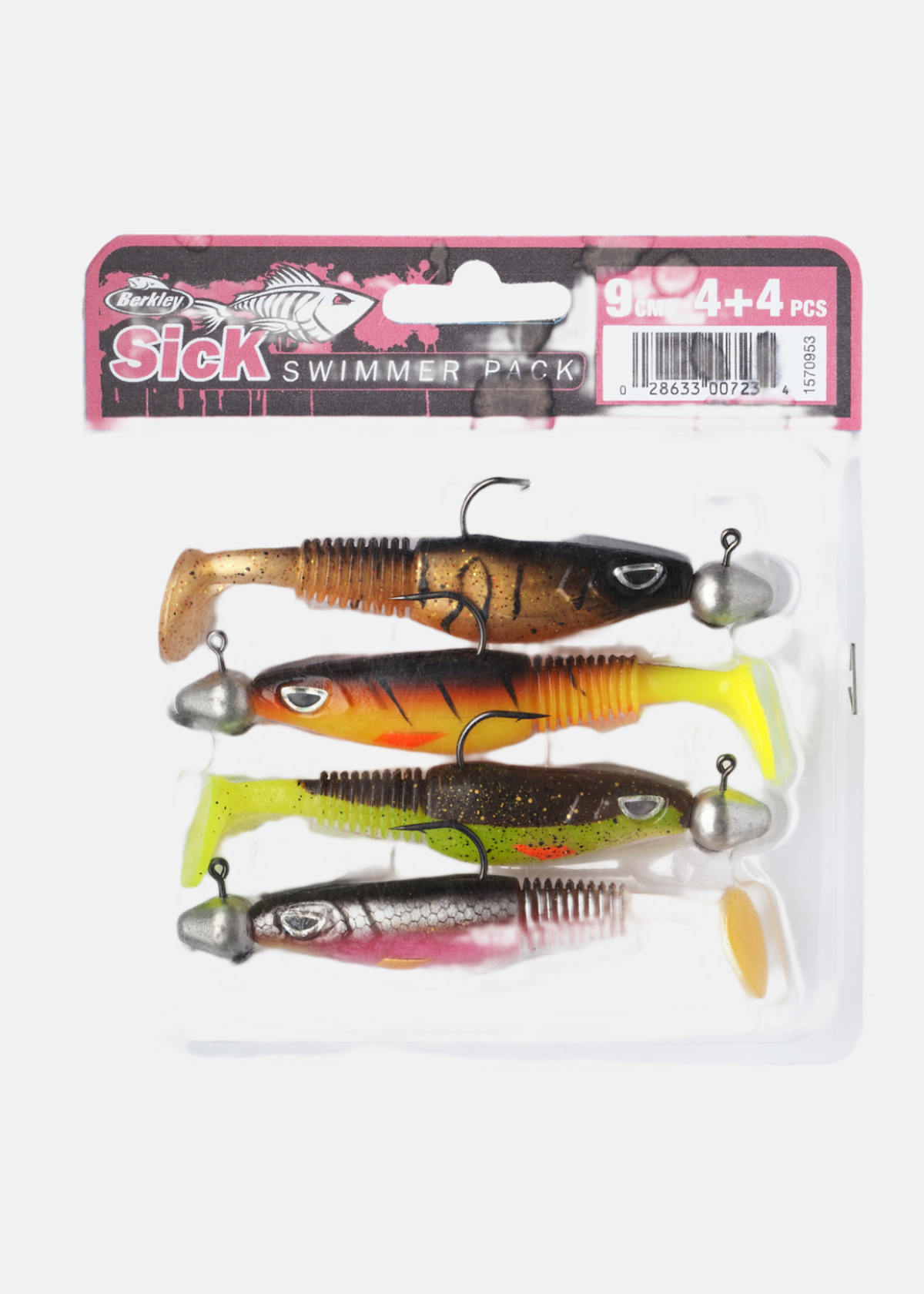 Sick Swimmer 9cm 4pc pre-rigge |  - sv-se - dam - utrustning - fiske - fiskedrag-tafsar - betespaket | Padelspecialisterna