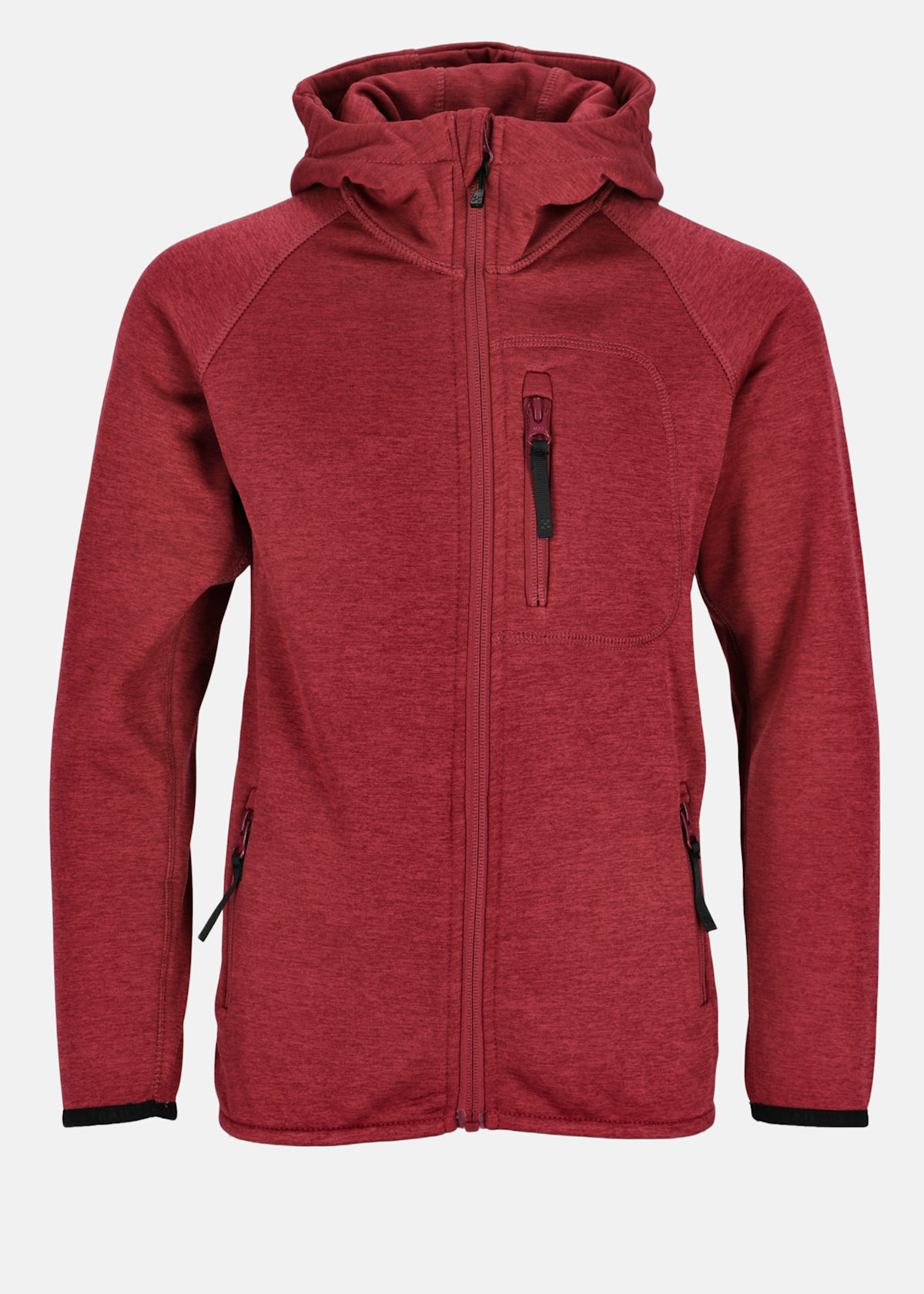 Colorado Stretch Melange Hood JR |  - sv-se - barn - klader - trojor - fleecetrojor-fleecejackor - fleecetrojor-hel-dragkedja | Padelspecialisterna