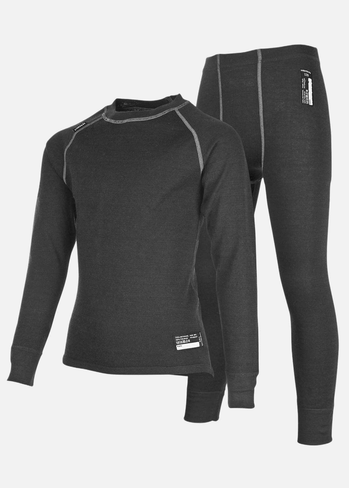 Alternativ bild 1 för Lindberg Merino Set Black Melange