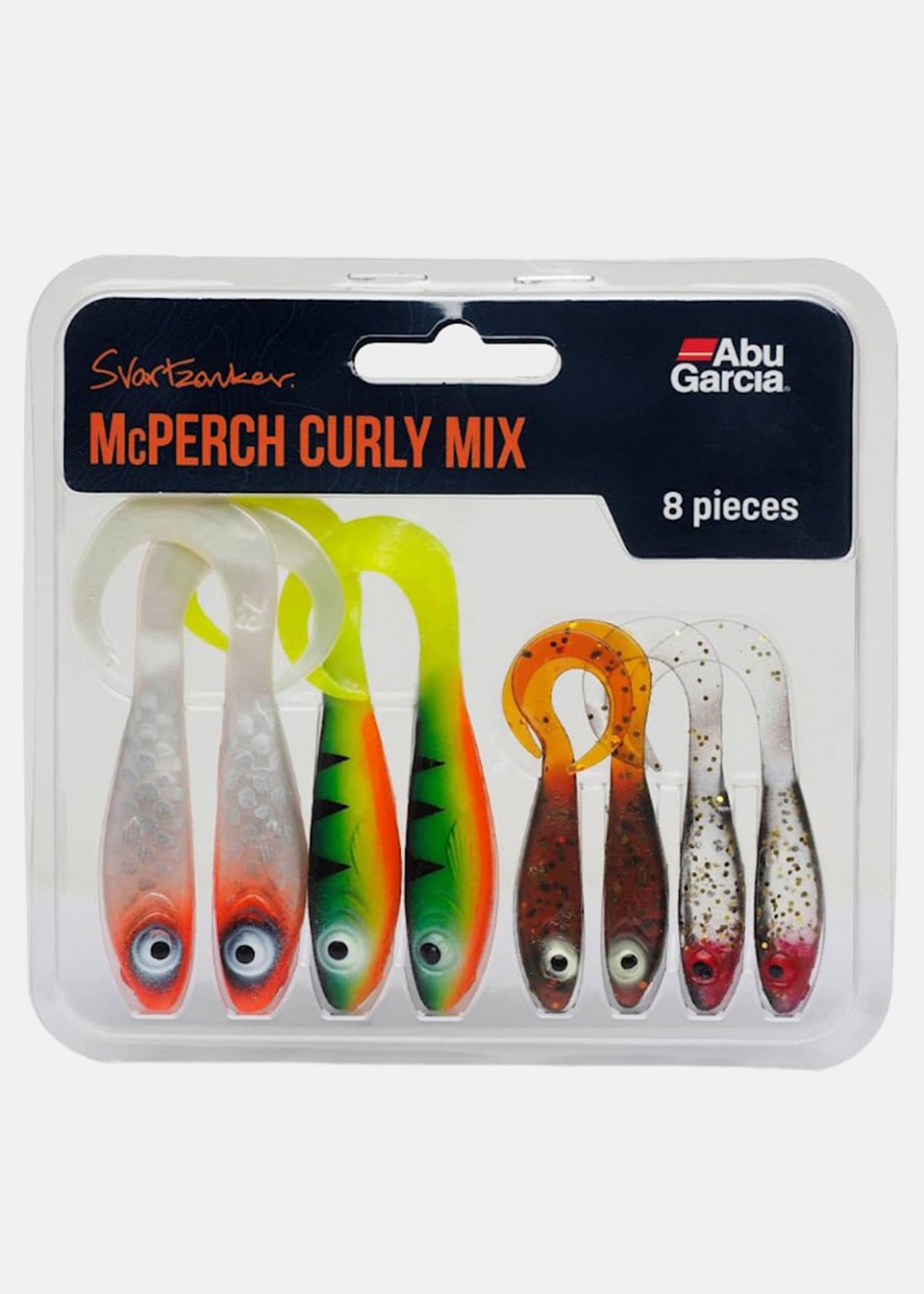 McPerch Curly Mix 8pcs |  - sv-se - dam - utrustning - fiske - fiskedrag-tafsar - betespaket | Padelspecialisterna
