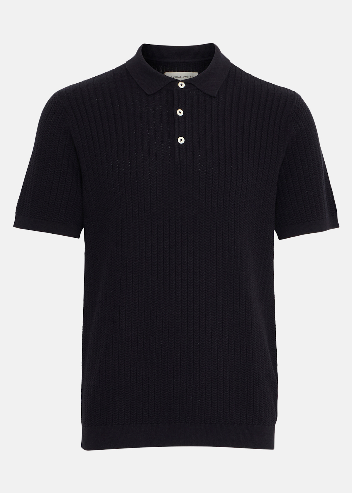 CFKARL structured knit polo |  - sv-se - herr - klader - skjortor-piketrojor - skjortor - kortarmade-skjortor | Padelspecialisterna