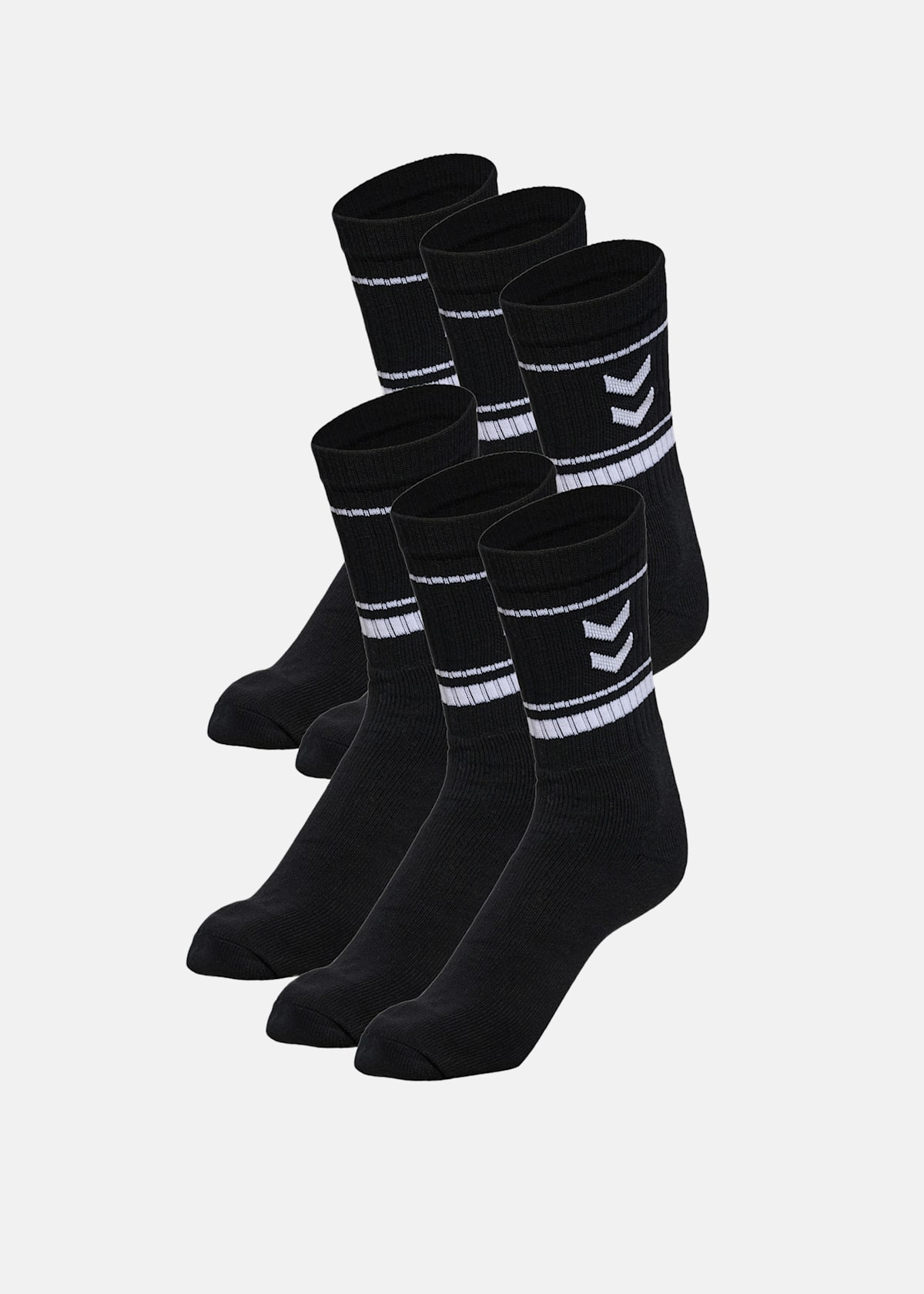 hmlFUNDAMENTAL STRIPE SOCK 6-P |  - sv-se - dam - klader - underklader - strumpor - vardagsstrumpor | Padelspecialisterna