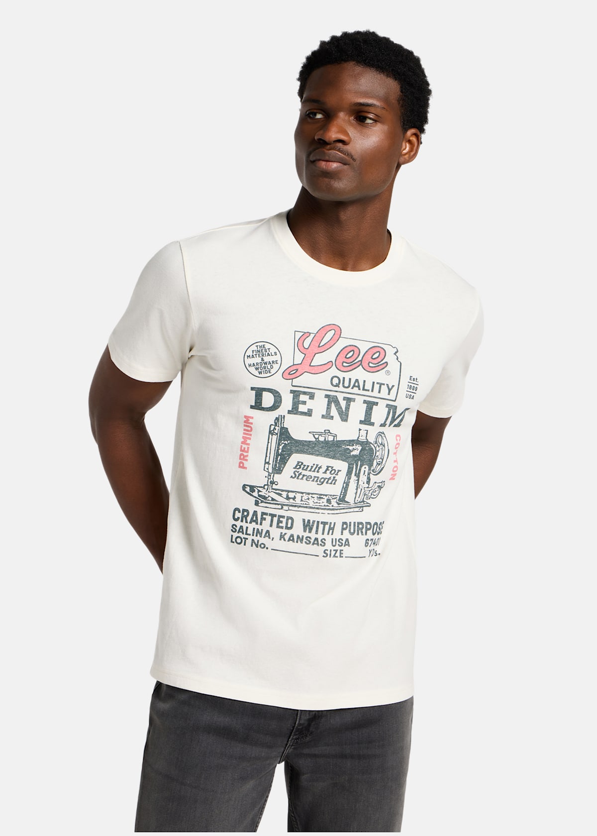 SS_WORKING_WEST_TEE ECRU |  - sv-se - herr - klader - t-shirts-linnen - t-shirt-vardag-sport - kortarmad-t-shirt-vardag-sport | Padelspecialisterna