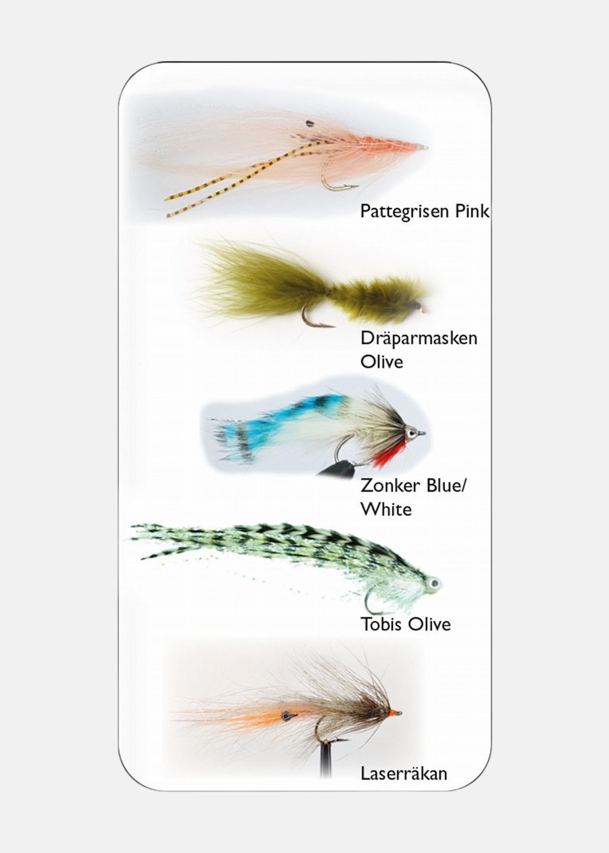 Flugkollektion Havsöring Mix 1 |  - sv-se - dam - utrustning - fiske - fiskedrag-tafsar - flugor-spinnflugor | Padelspecialisterna