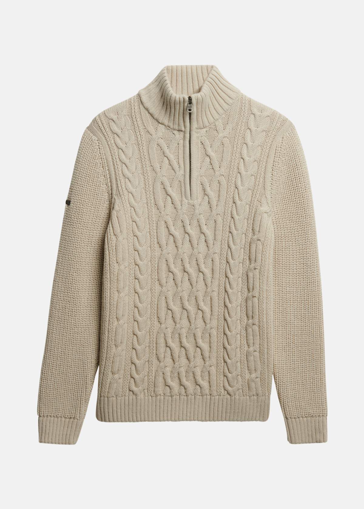 JACOB CABLE KNIT HALF ZIP |  - sv-se - herr - klader - trojor - sweatshirts | Padelspecialisterna