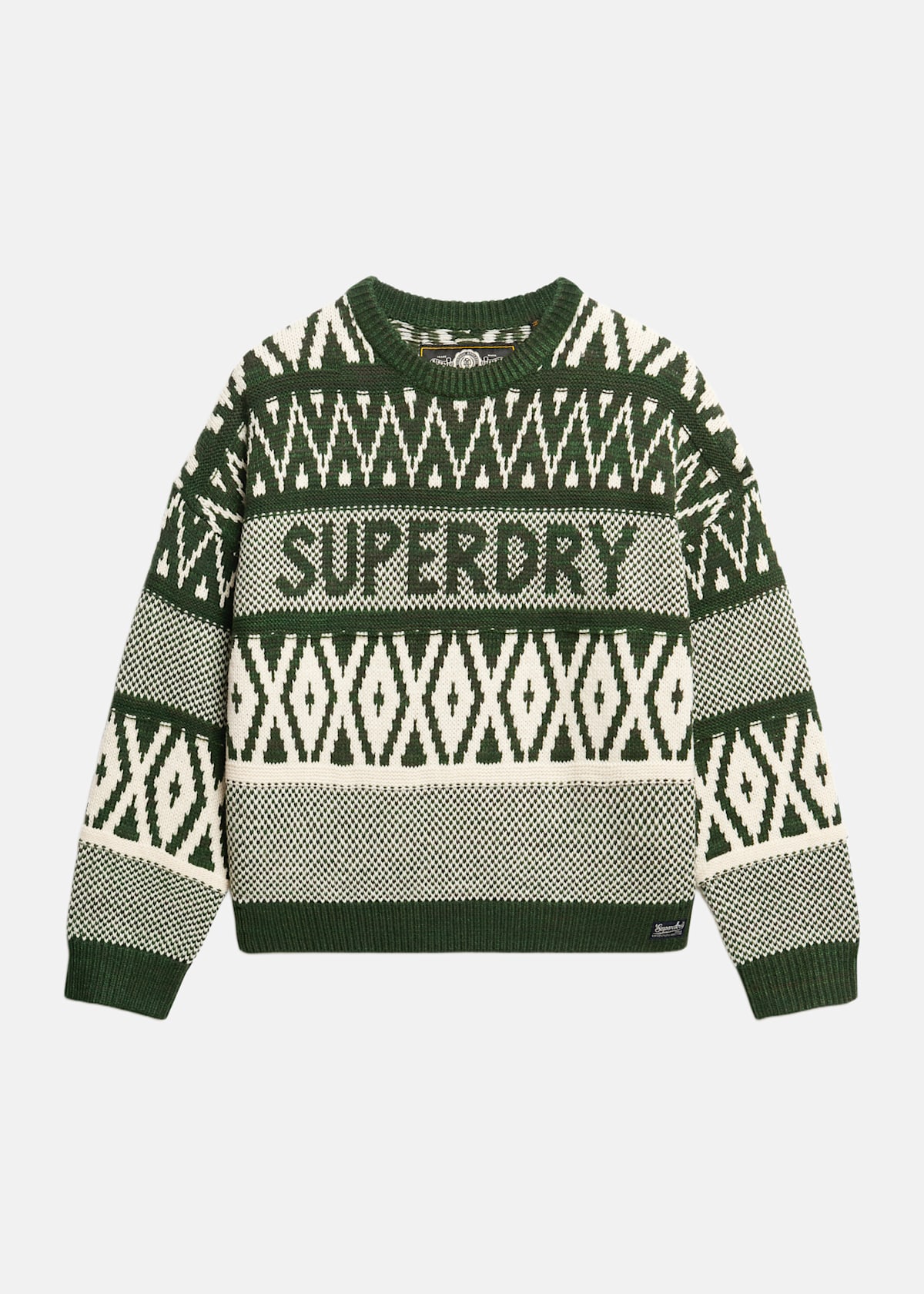 Branded Pattern Crew Jumper |  - sv-se - dam - klader - trojor - fleecetrojor-fleecejackor | Padelspecialisterna