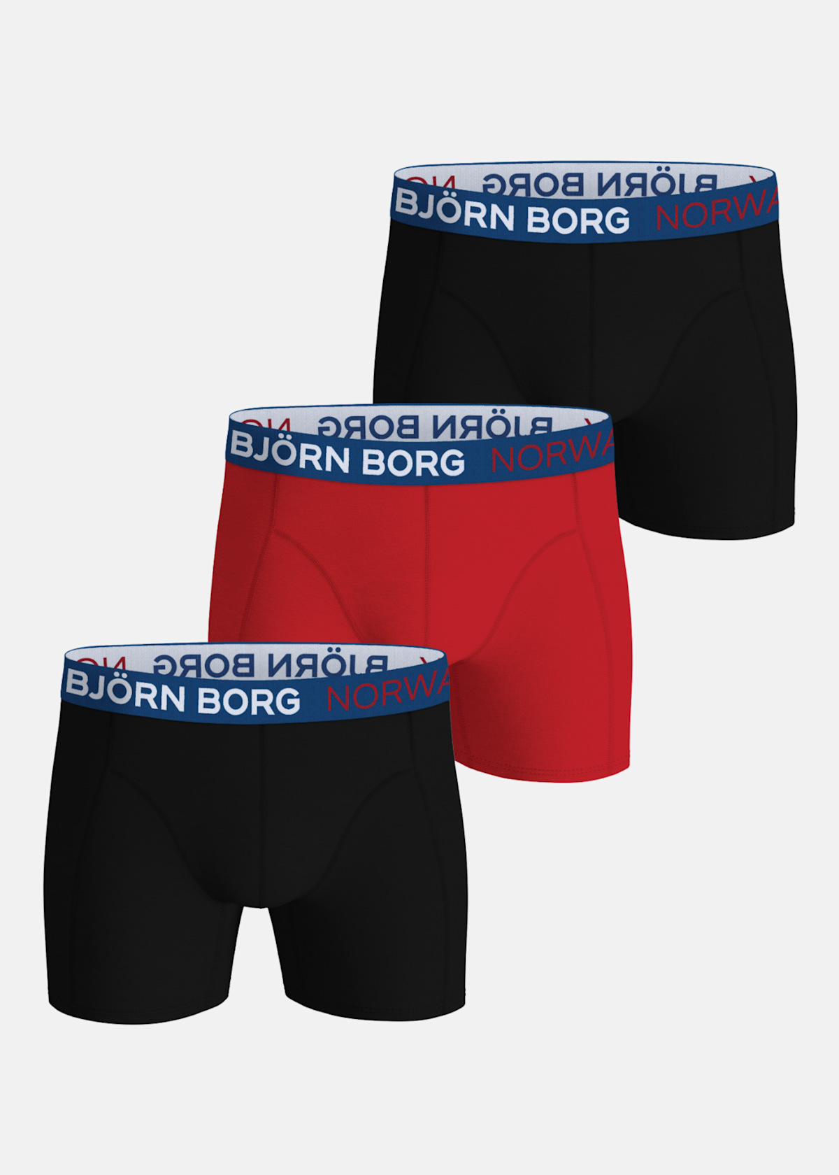 COTTON STRETCH BOXER NORWAY 3p |  - sv-se - herr - klader - underklader - kalsonger - boxers | Padelspecialisterna