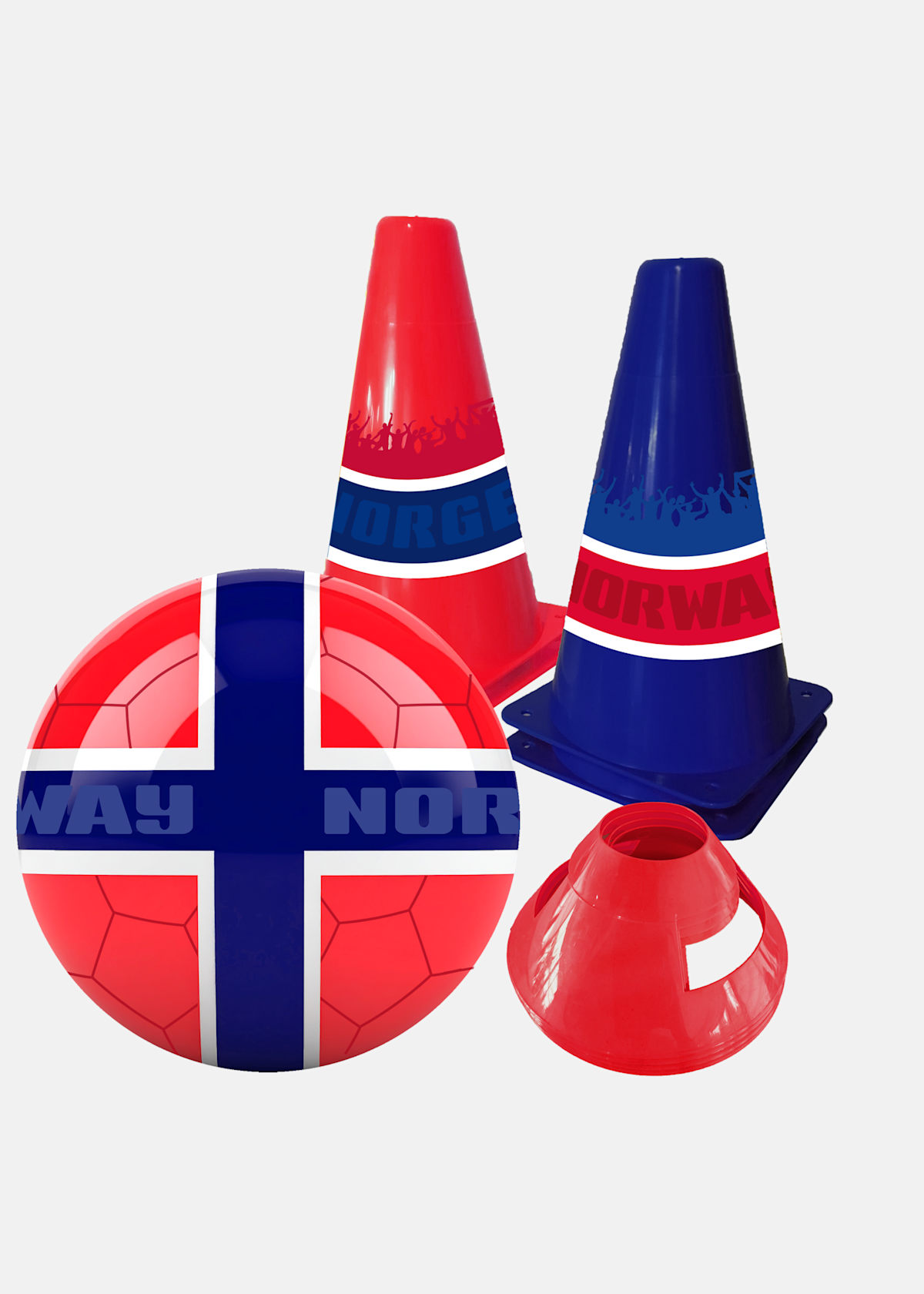NORGE Fotbollsset - Boll & kon |  - sv-se - dam - utrustning - fotboll - fotbollstillbehor | Padelspecialisterna