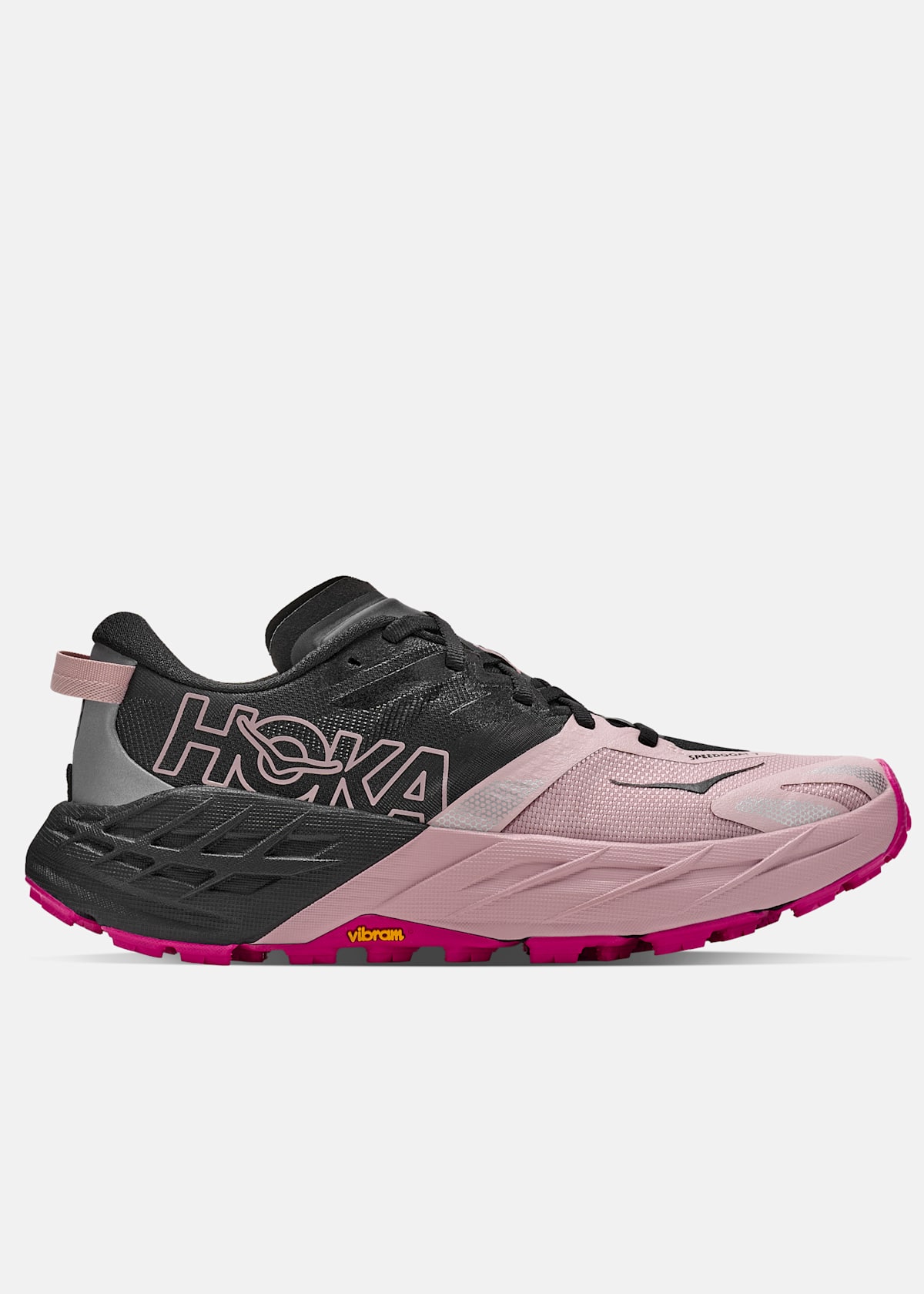 Hoka Speedgoat 7 W Dame Svart/Rød USL 10 | Terrengsko