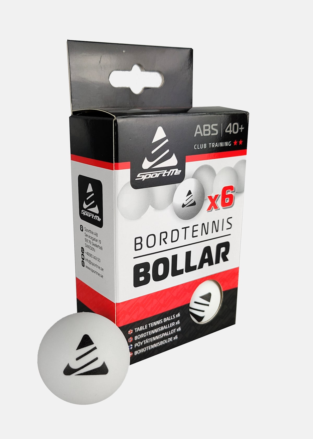 Bordtennisbollar, 6p vita |  - sv-se - dam - utrustning - racketsport - bollar - bordtennisbollar | Padelspecialisterna