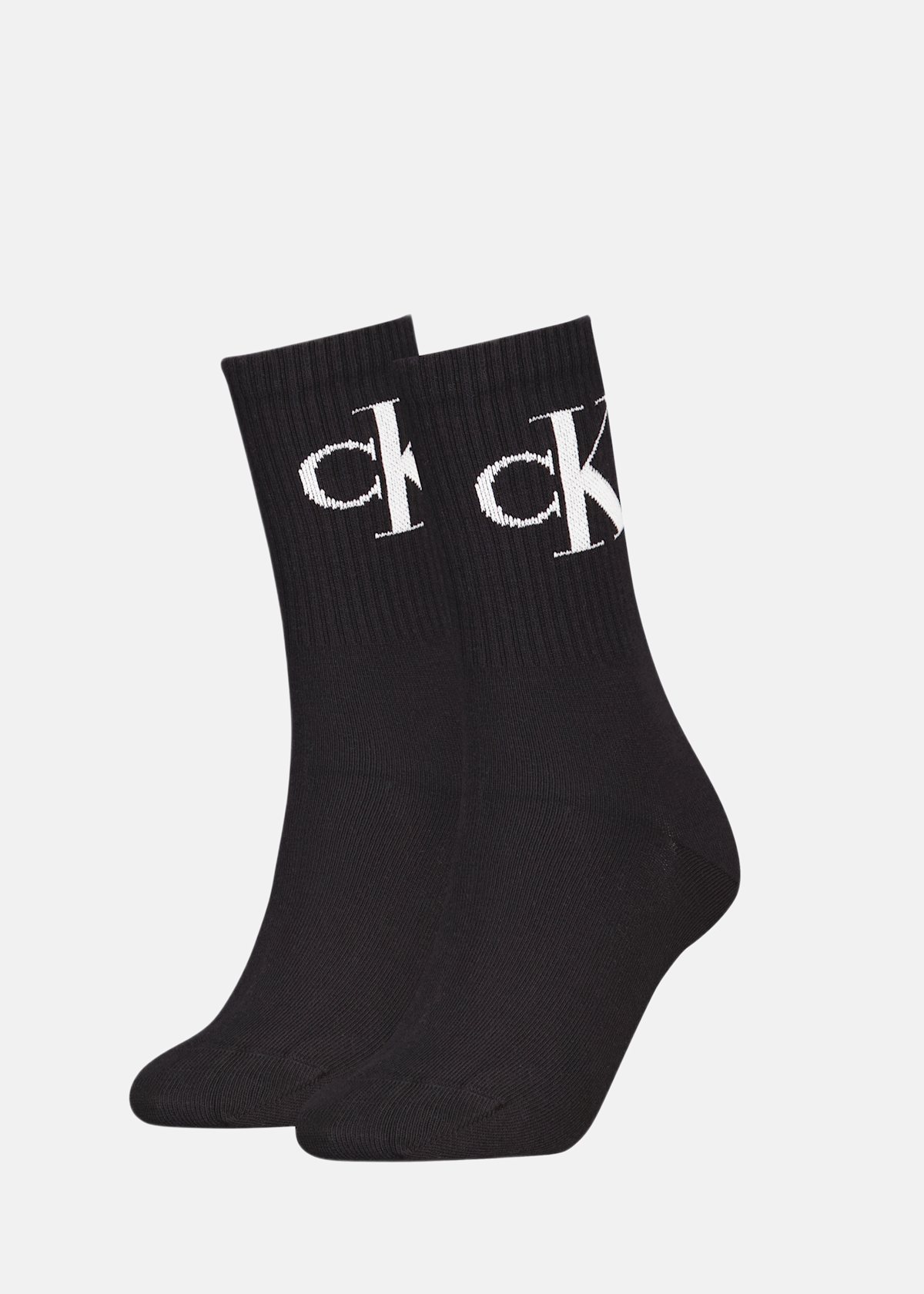 CKJ WOMEN SOCK 2P MONOGRAM