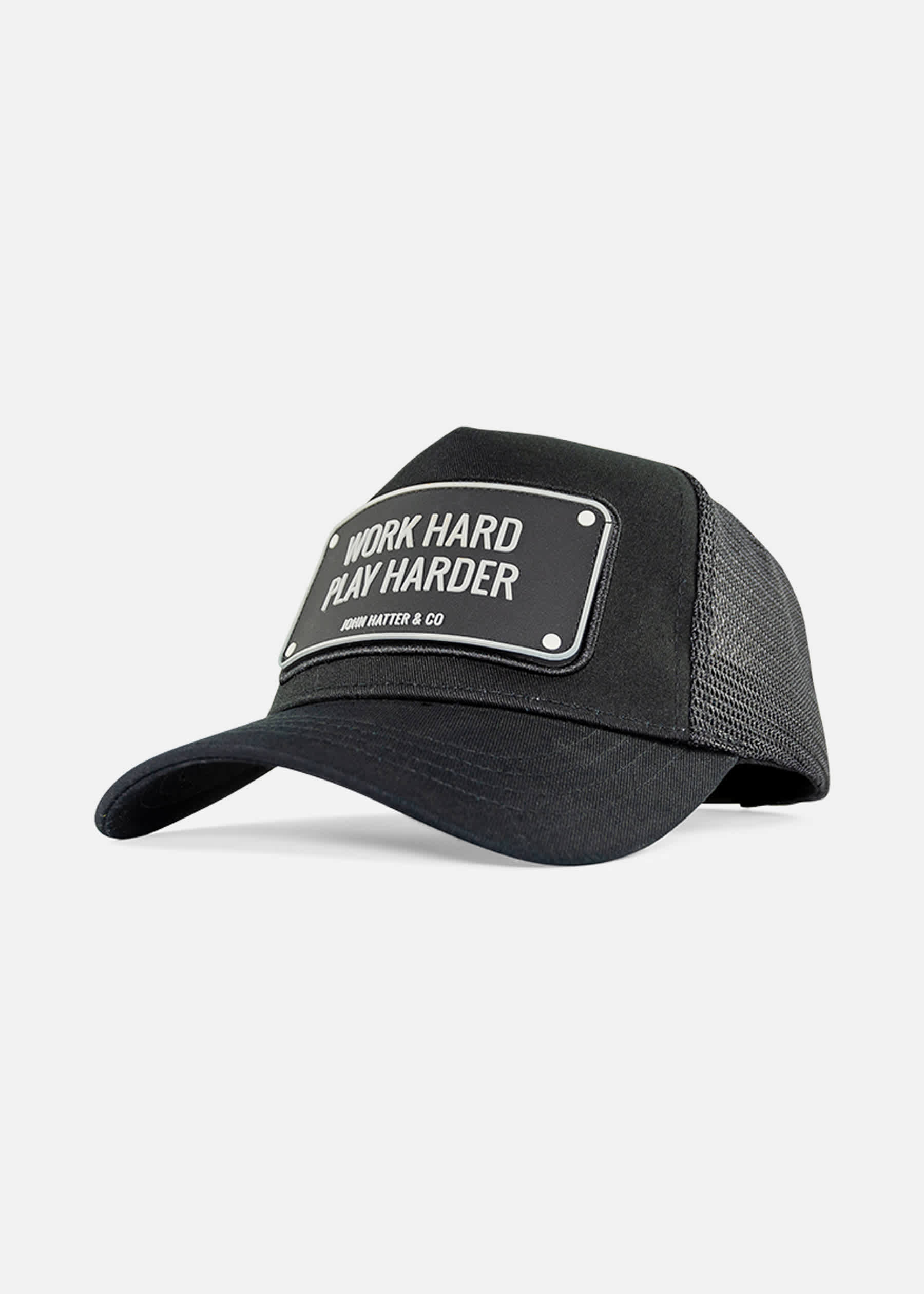 John Hatter WORK HARD PLAY HARDER kepsar herr