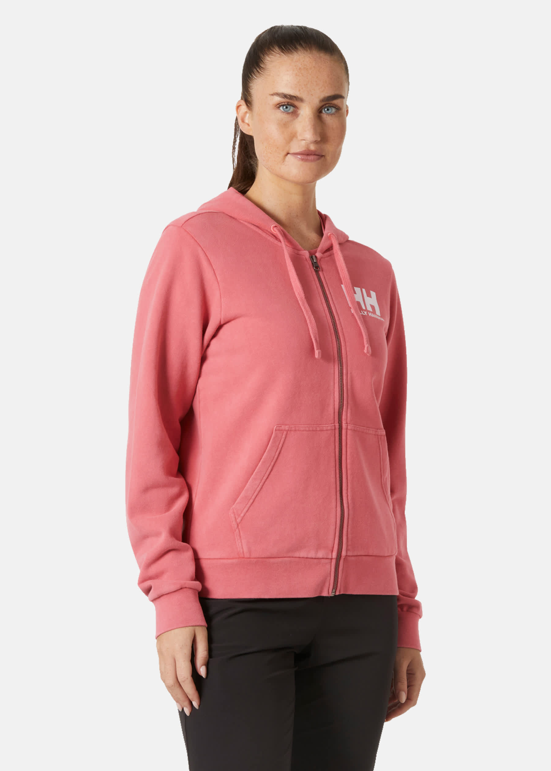 HELLY HANSEN W HH LOGO FULL ZIP HOODIE 2.0 dam