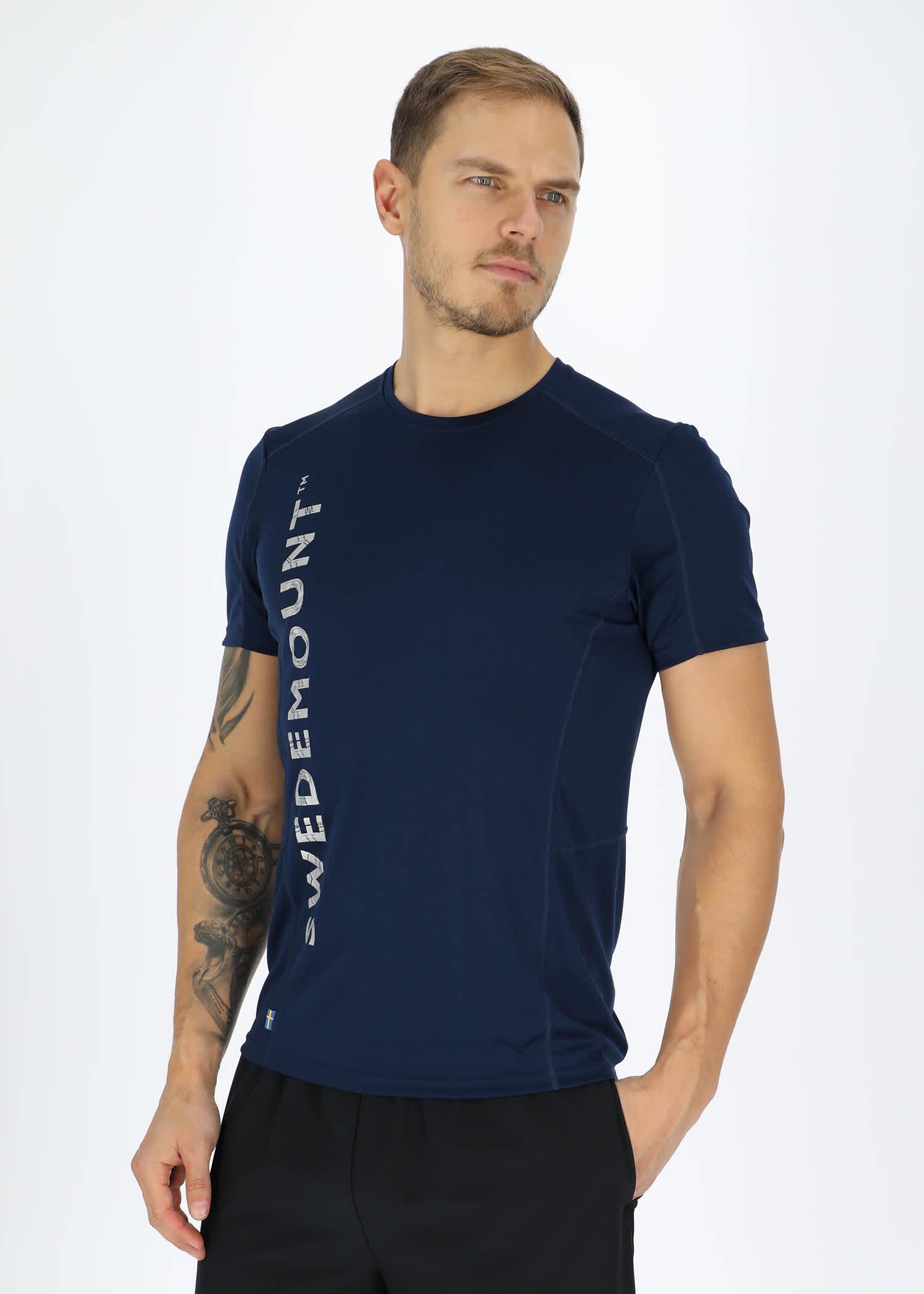 Navy Melange/Reflective
