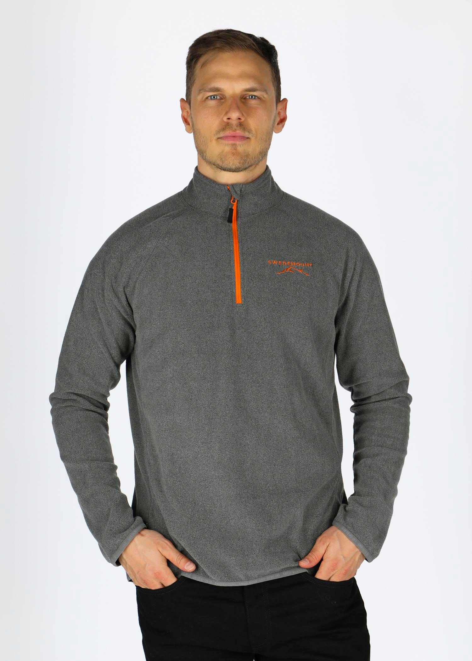 Charcoal Melange/ Orange