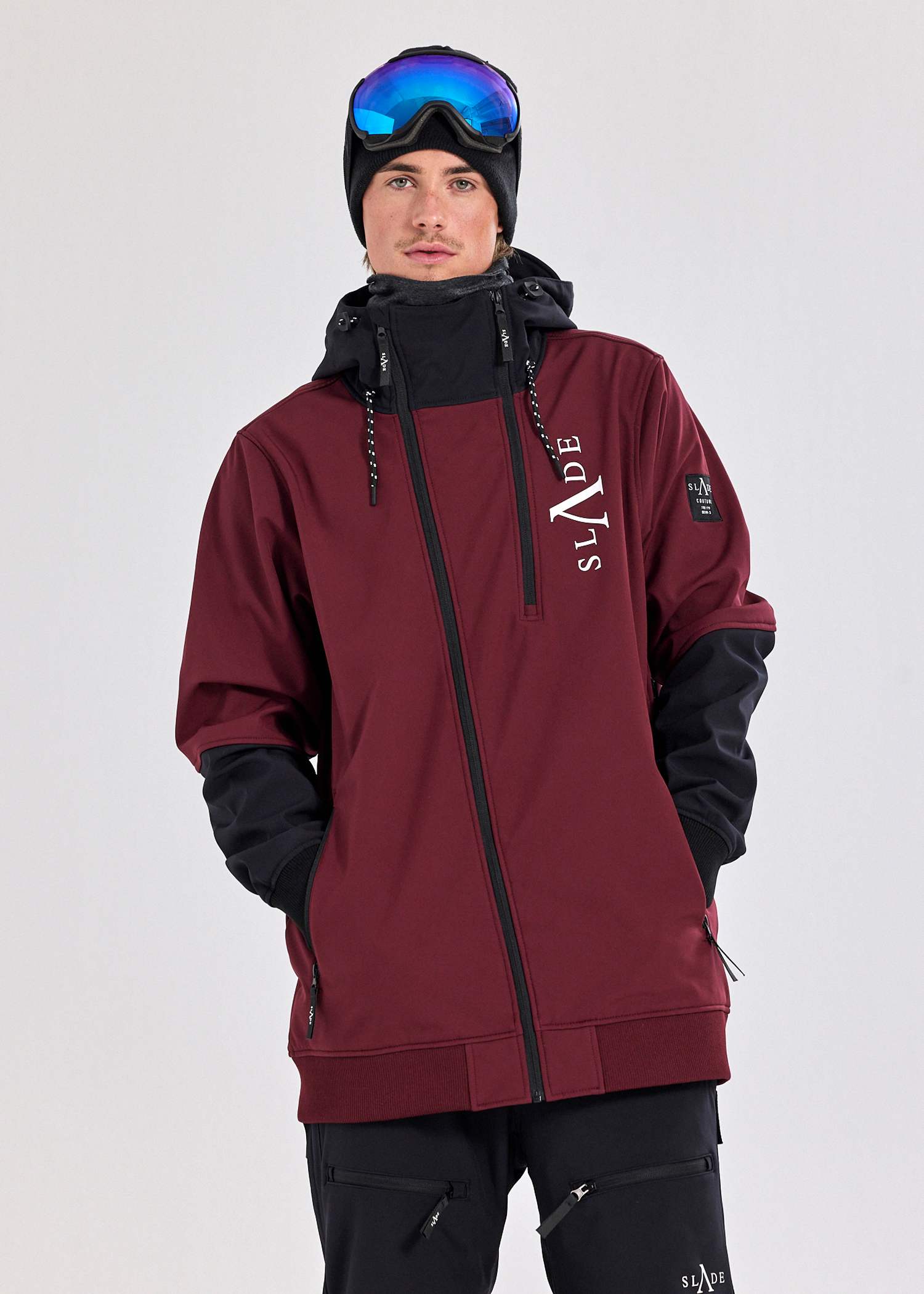 Burgundy/Black