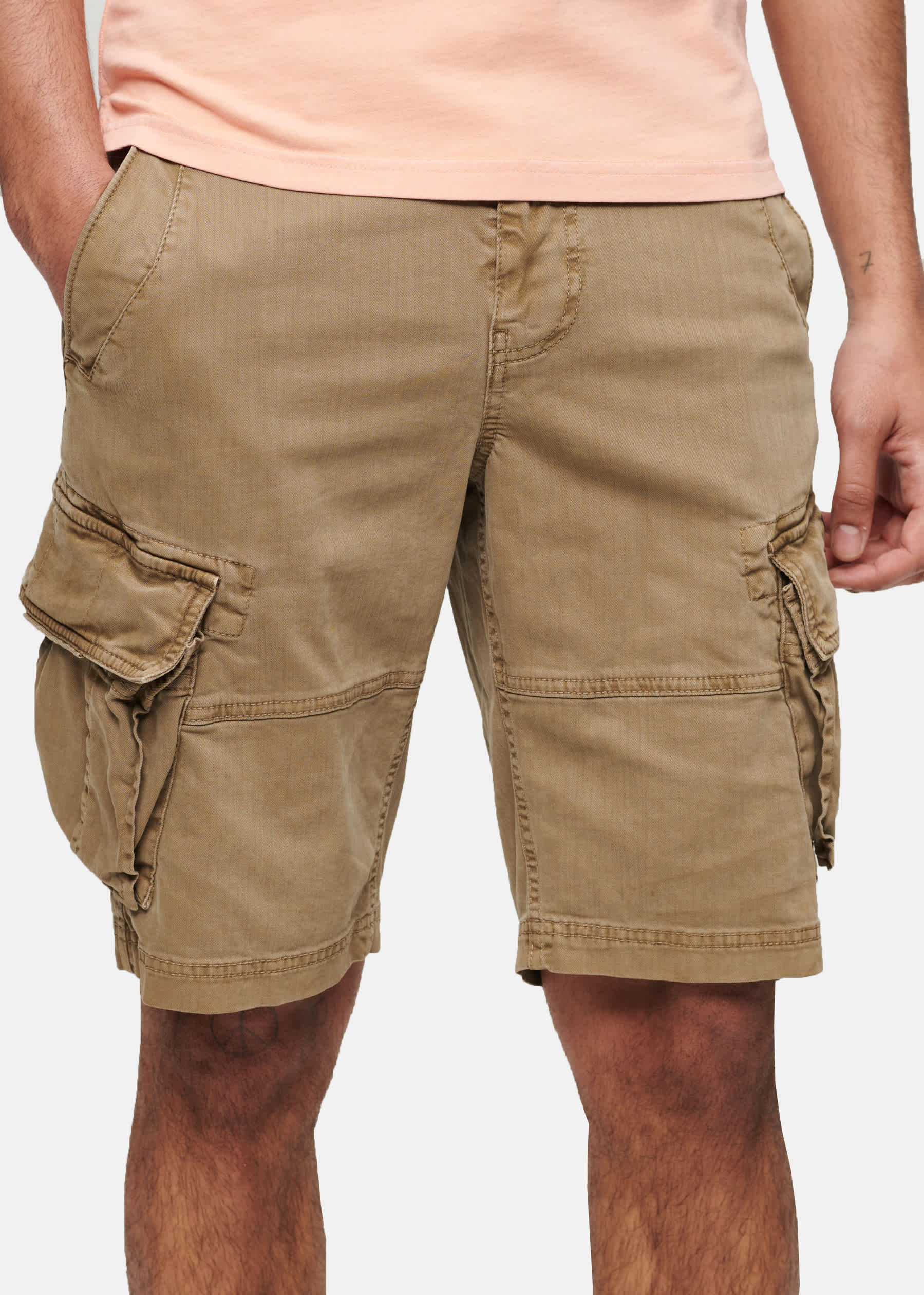 Superdry Core beige shorts herr – bild 7
