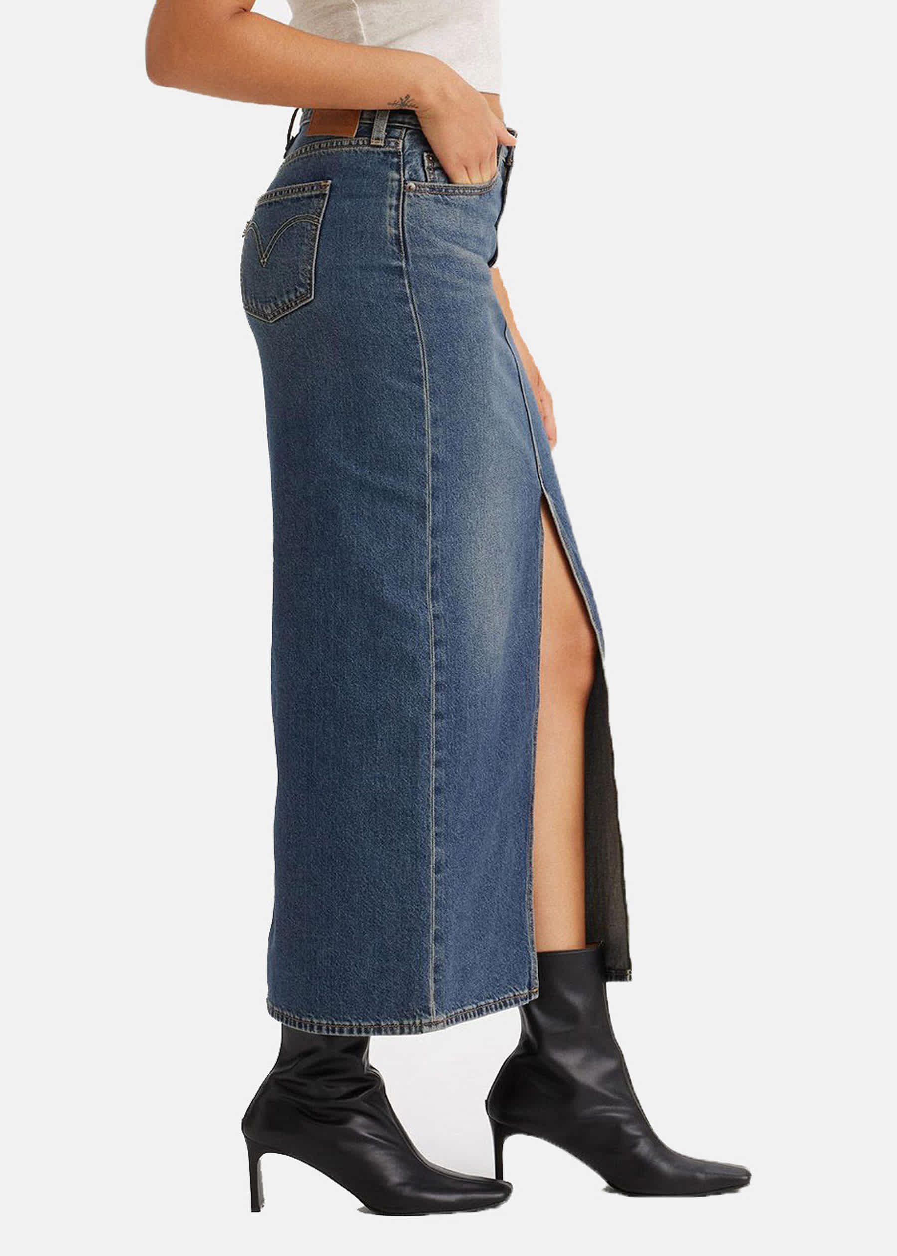 LEVIS ® ANKLE COLUMN SKIRT kjolar dam