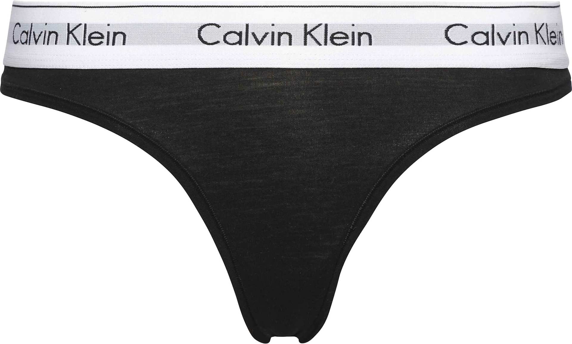 Calvin Klein Underwear String ljusgrå / svart dam – bild 7