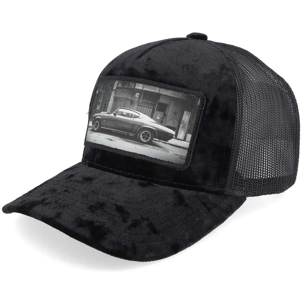 Calza Pennello trucker Keps American Muscle Car In The Street Velvet Black A-Frame Trucker dam – bild 2
