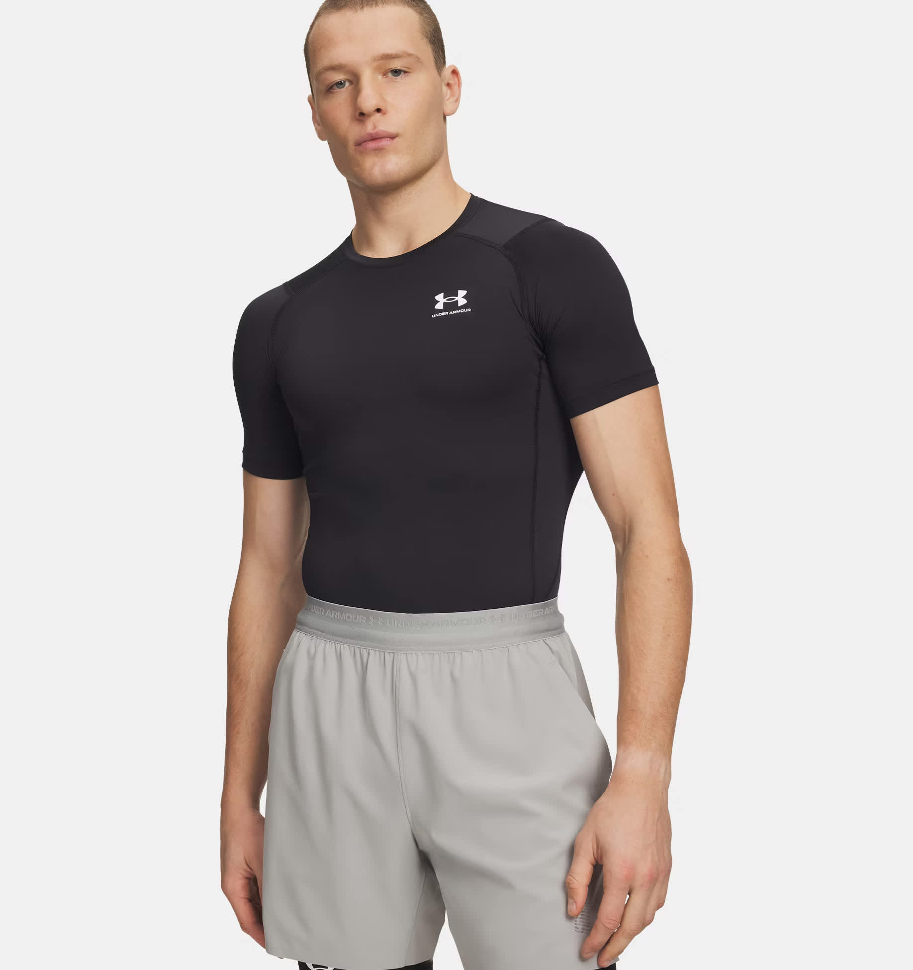 UNDER ARMOUR Men's Ua Hg Armour Comp SS underställ – bild 2