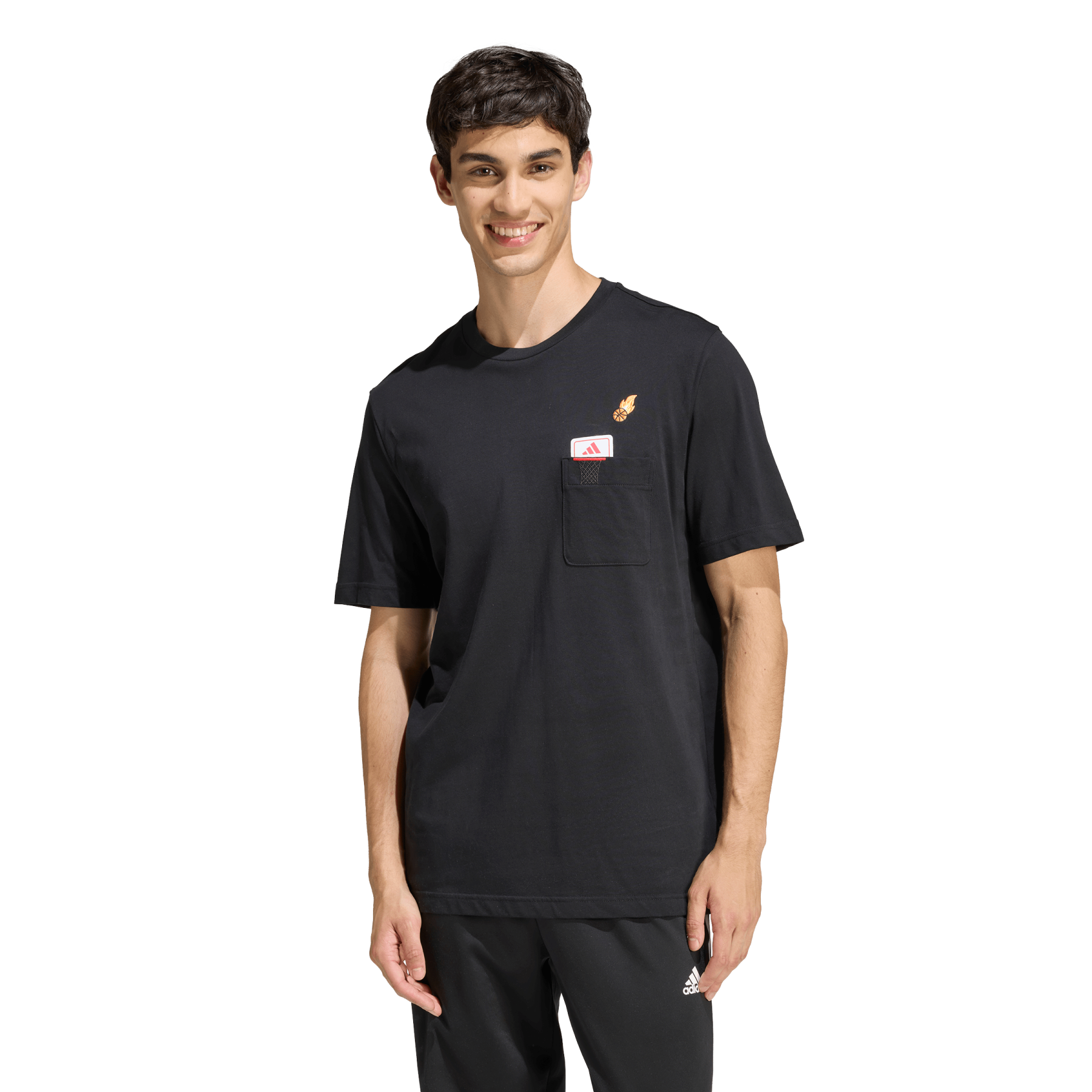Adidas M MINI BBALL T t-shirts herr