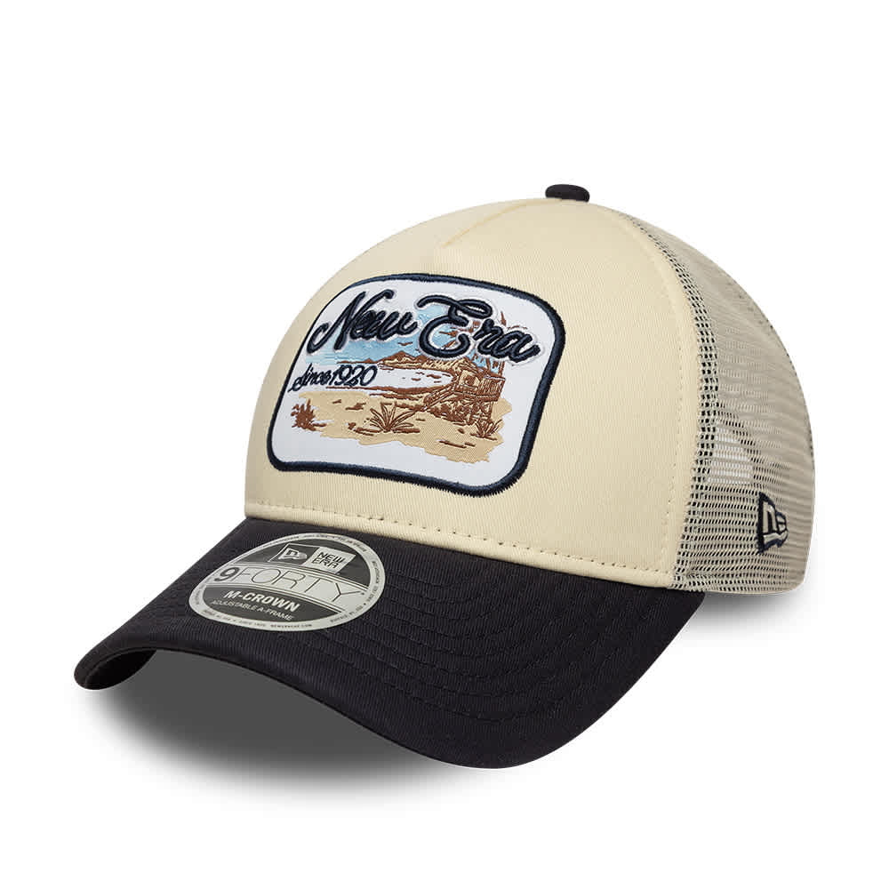 NEW ERA trucker Keps 9FORTY M-crown Light Terracotta/Navy A-frame Trucker herr – bild 2